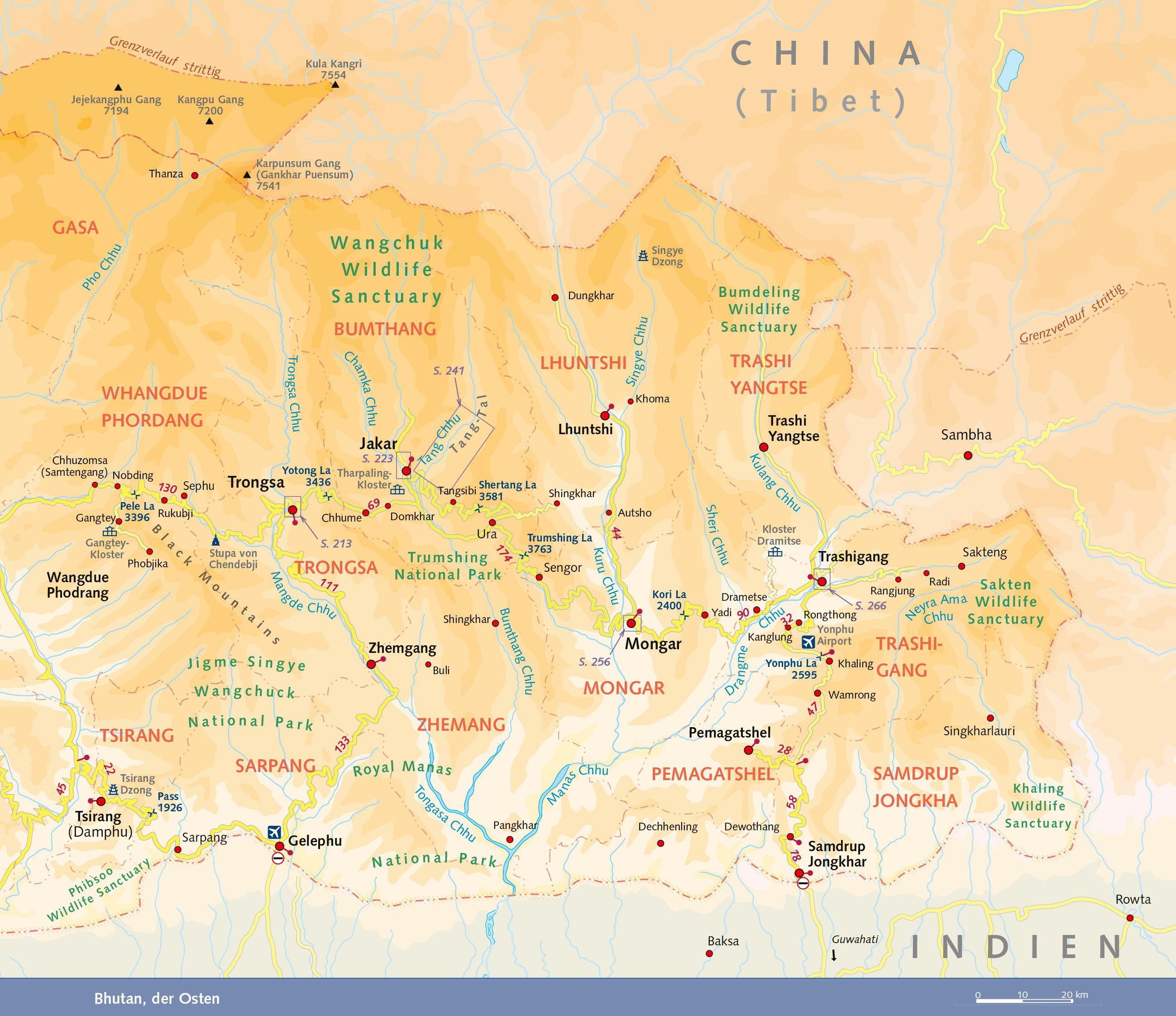 Beispielinhalt (Bild) TRESCHER Reiseführer Bhutan