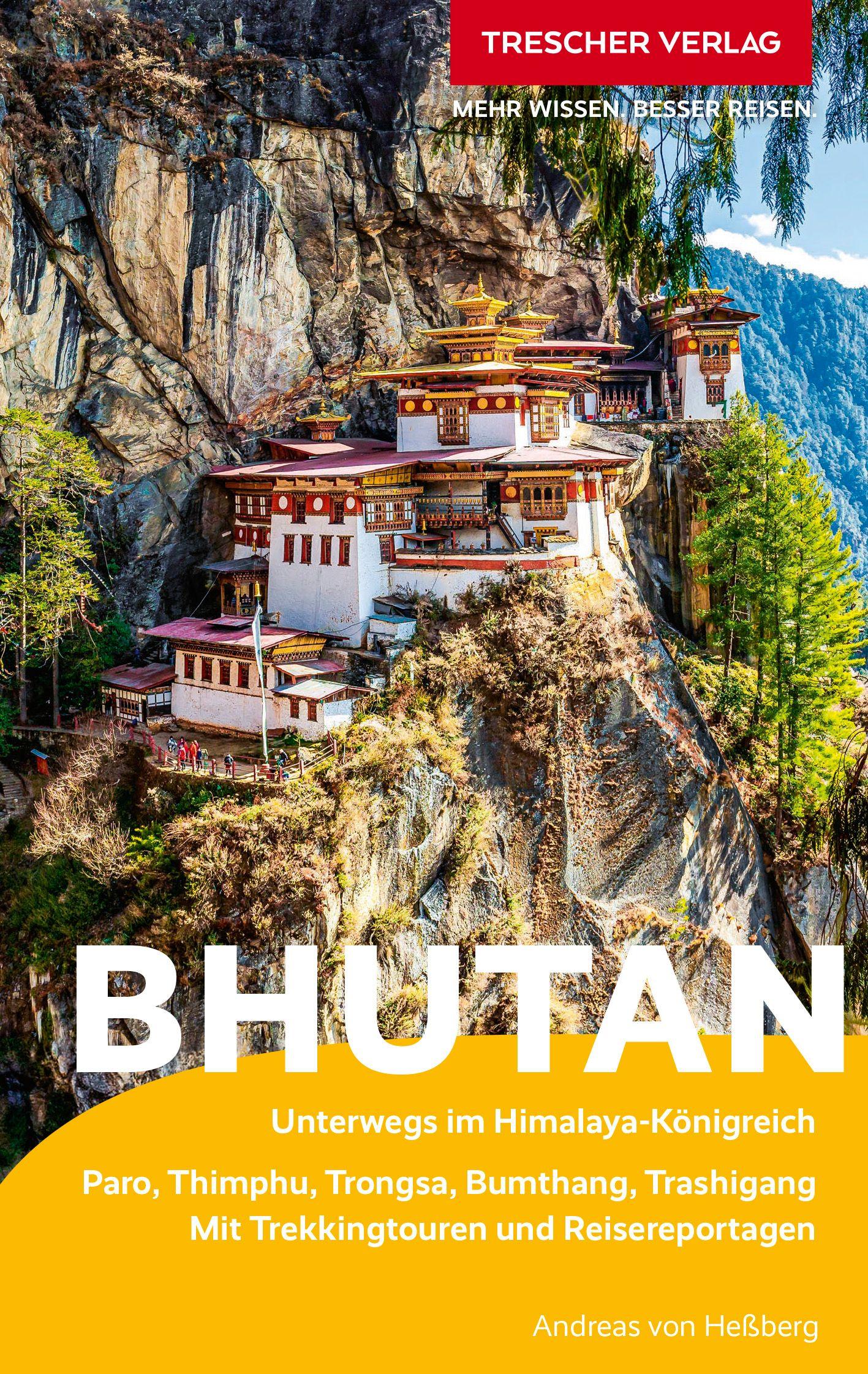 Vorderes Coverbild TRESCHER Reiseführer Bhutan