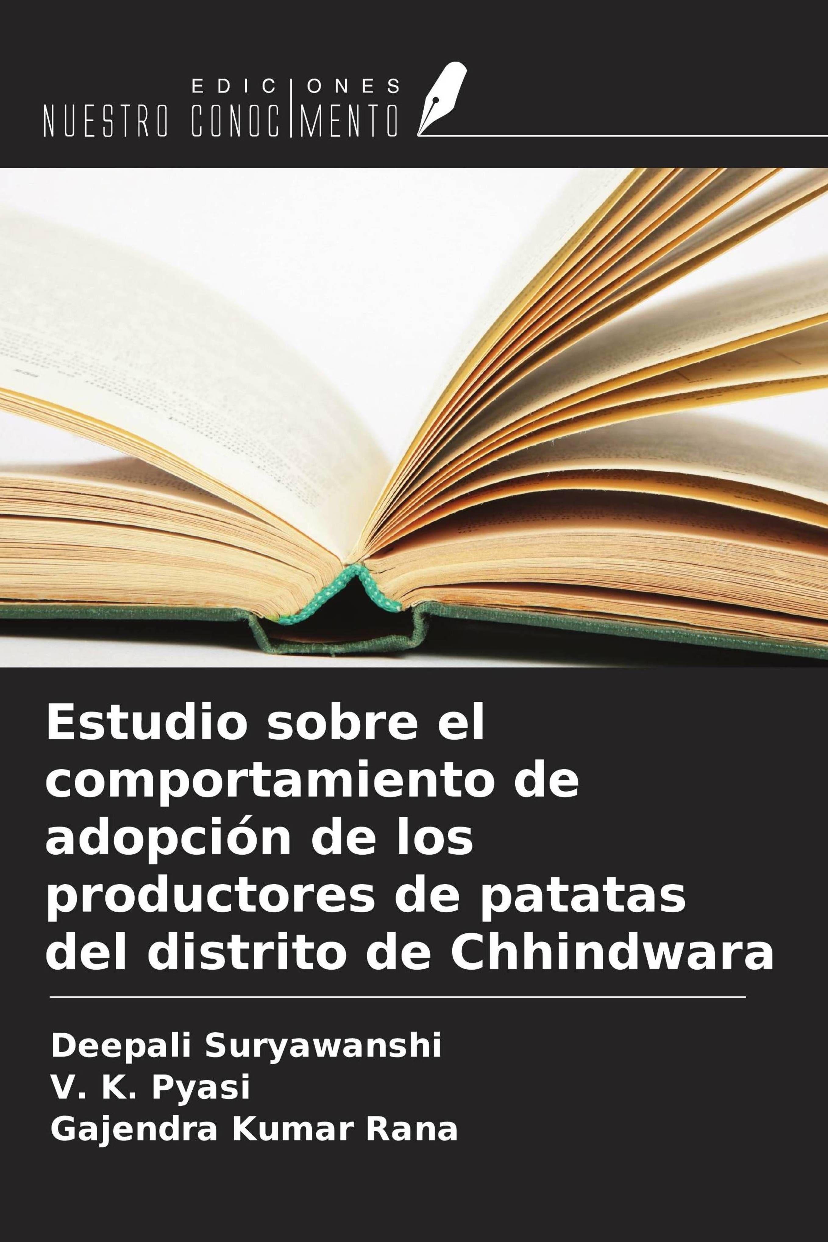 Vorderes Coverbild Estudio sobre el comportamiento de adopción de los productores de patatas del distrito de Chhindwara