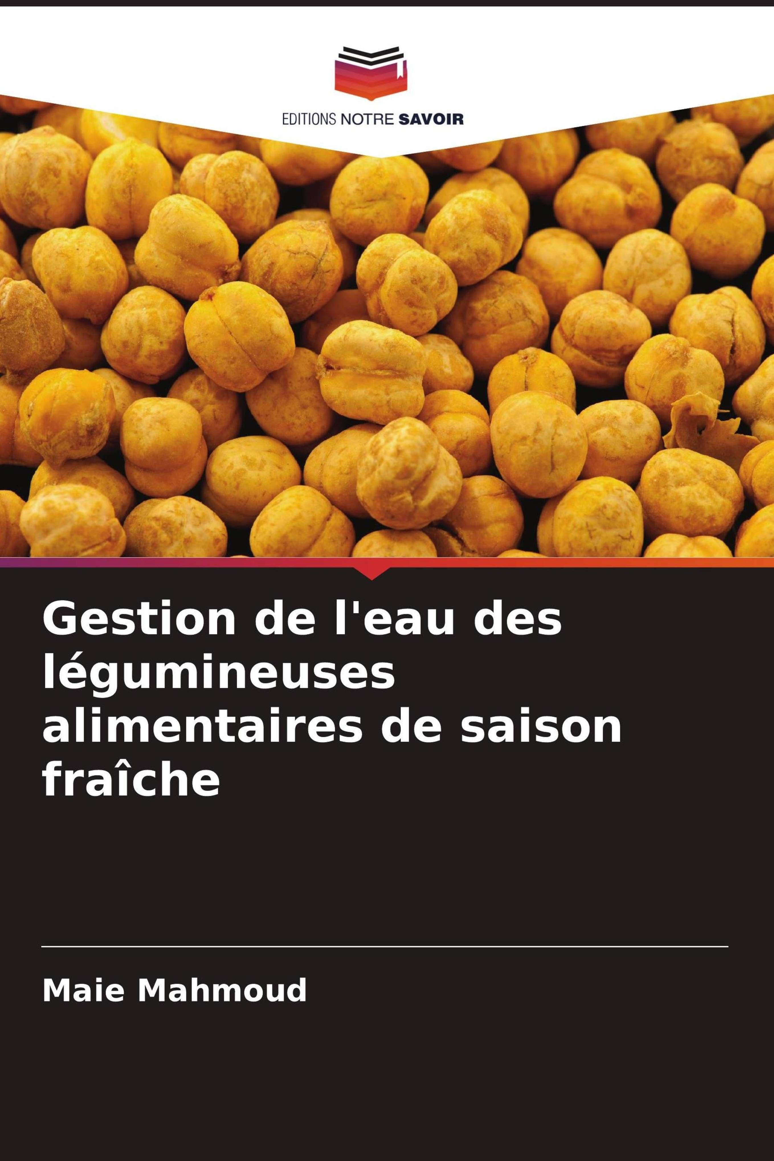 Vorderes Coverbild Gestion de l'eau des légumineuses alimentaires de saison fraîche
