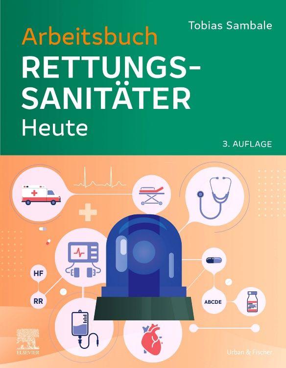 Vorderes Coverbild Arbeitsbuch Rettungssanitäter Heute