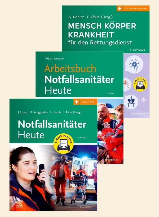 Vorderes Coverbild Notfallsantäter Lernpaket + Arbeitsbuch 2.A.
