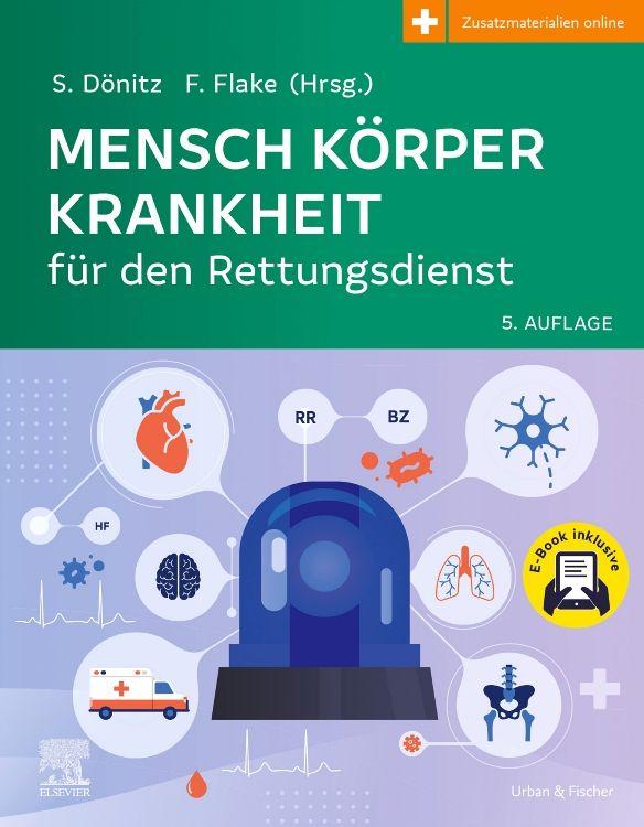 Vorderes Coverbild Mensch Körper Krankheit für den Rettungsdienst + E-Book