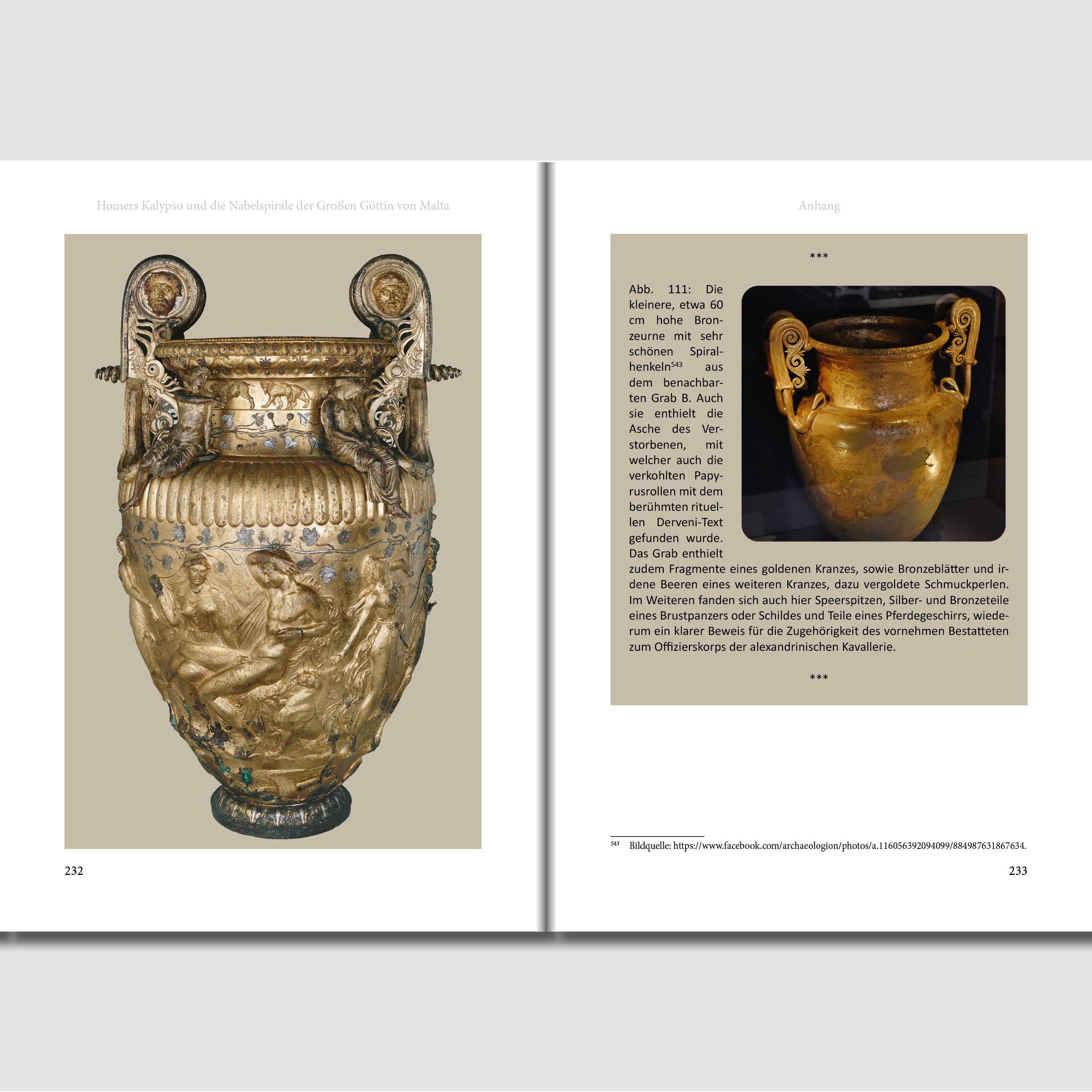 Beispielinhalt (Bild) Homers Kalypso und die Nabelspirale der Großen Göttin von Malta