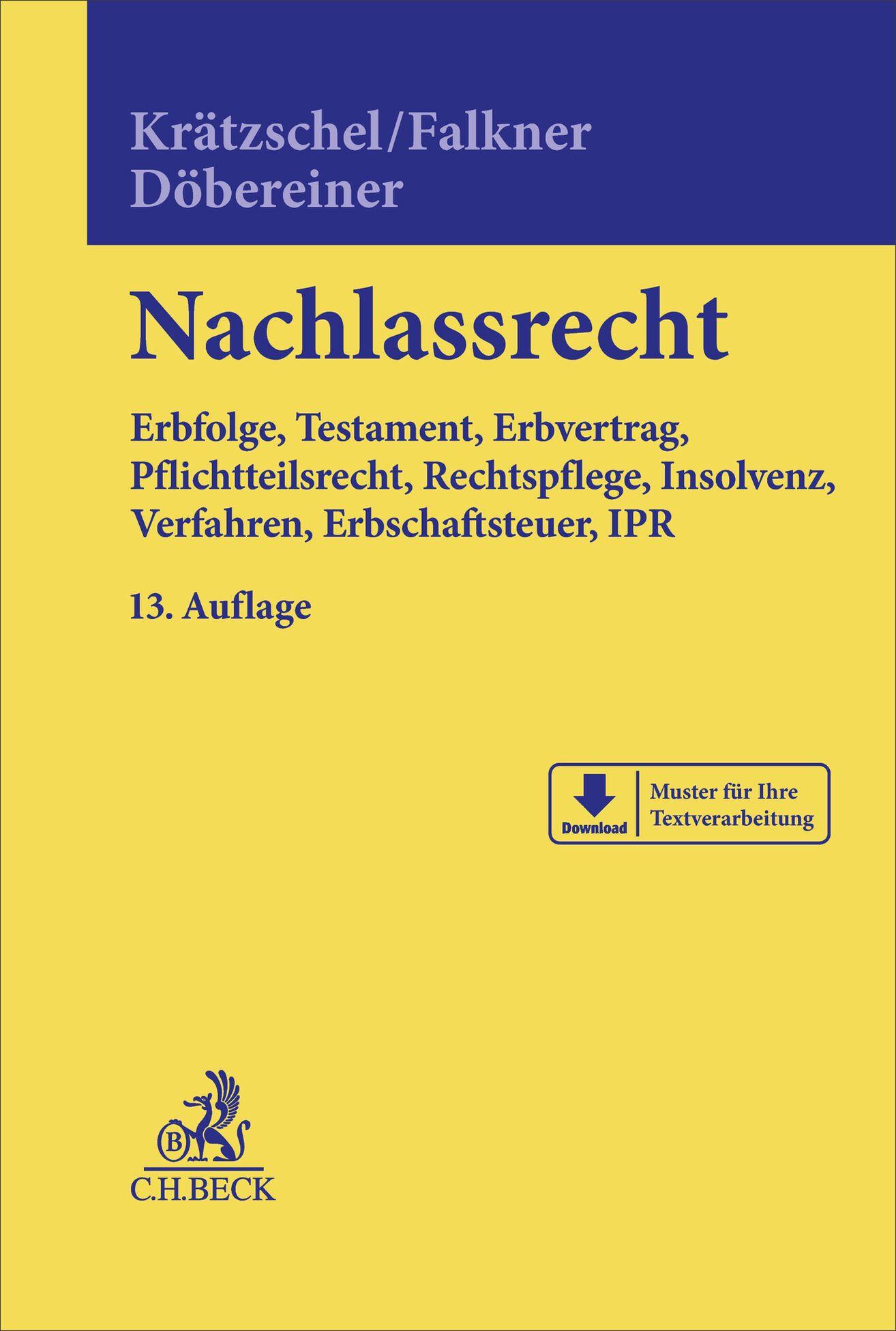 Vorderes Coverbild Nachlassrecht