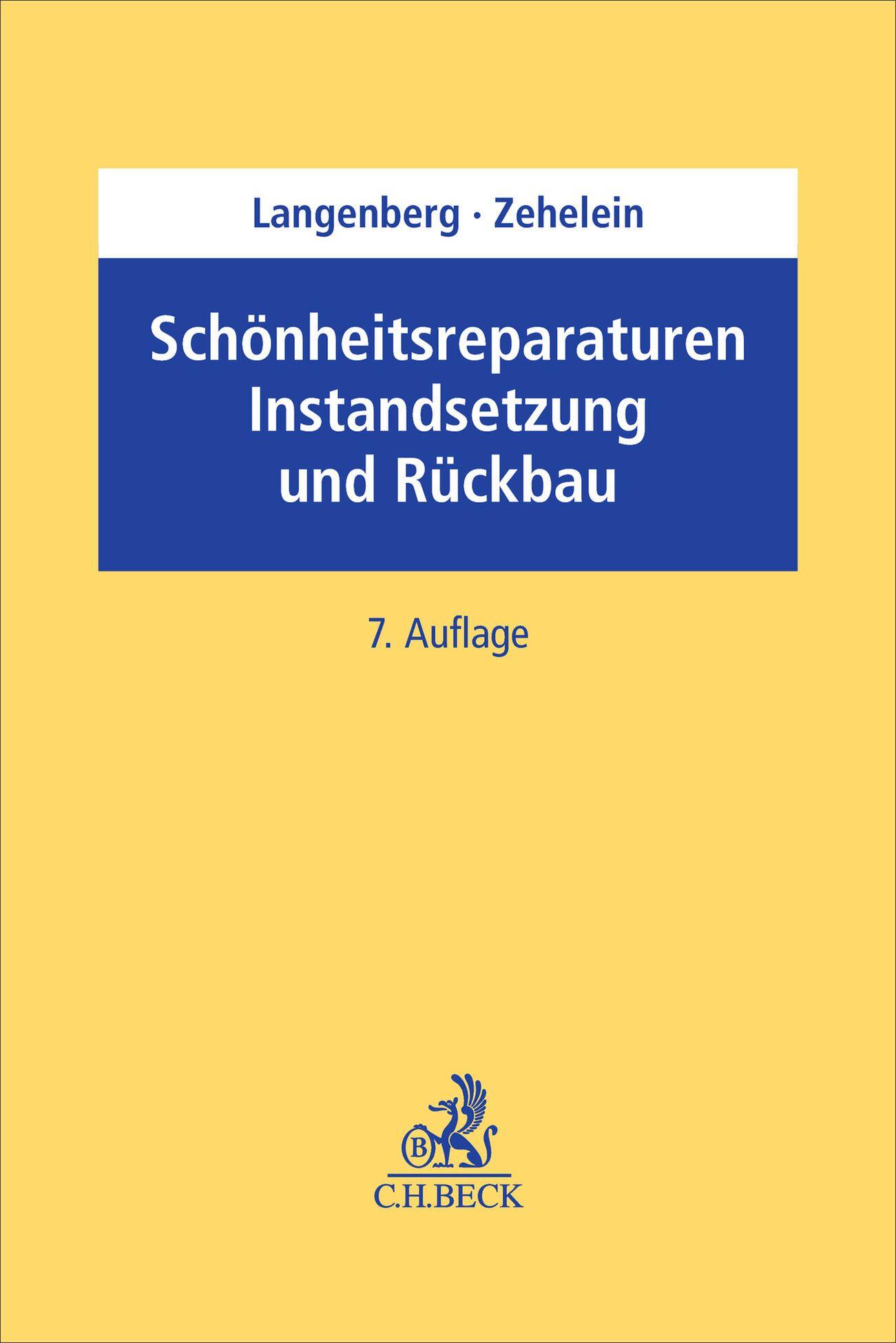 Vorderes Coverbild Schönheitsreparaturen, Instandsetzung und Rückbau