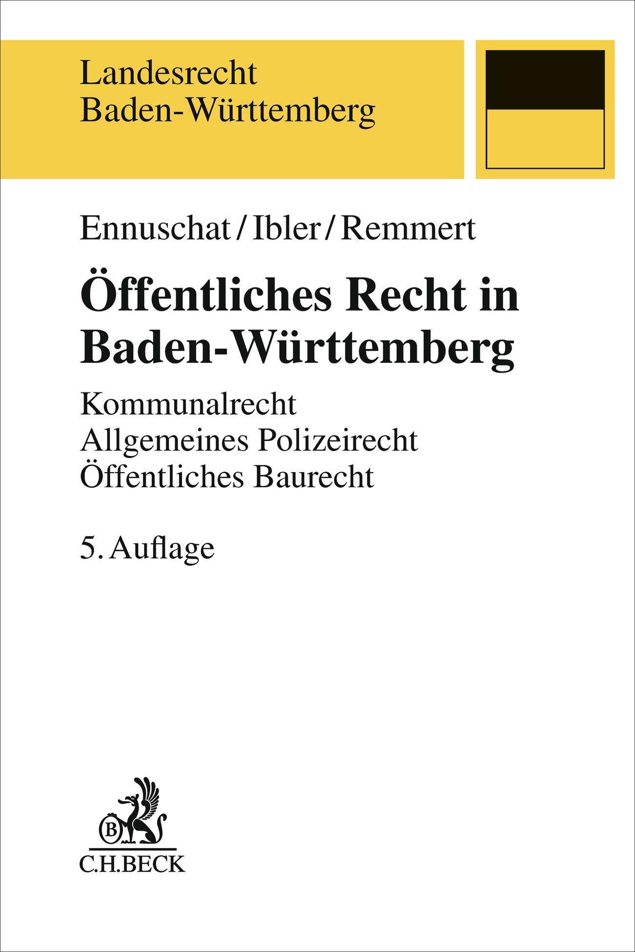 Vorderes Coverbild Öffentliches Recht in Baden-Württemberg