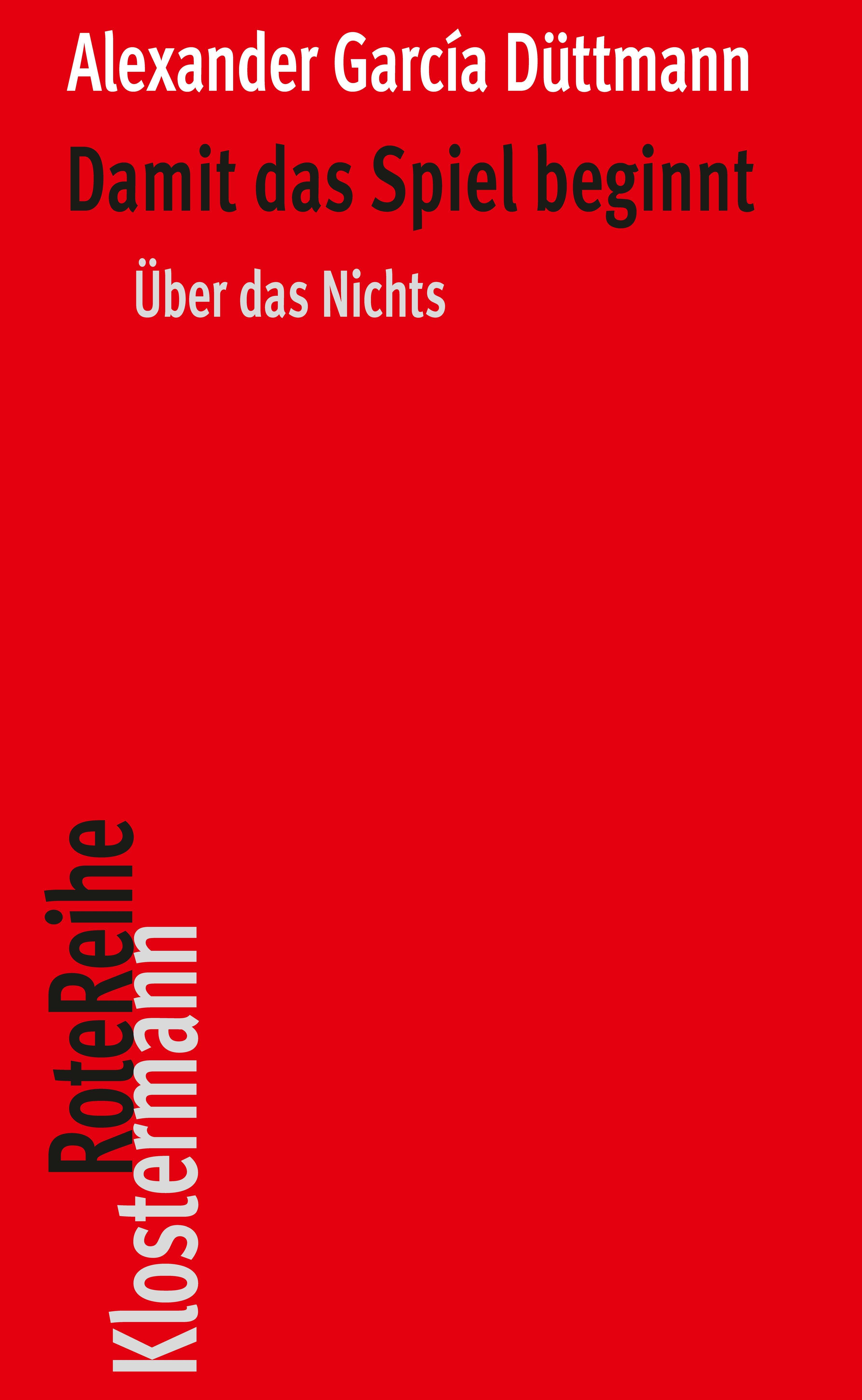 Vorderes Coverbild Damit das Spiel beginnt