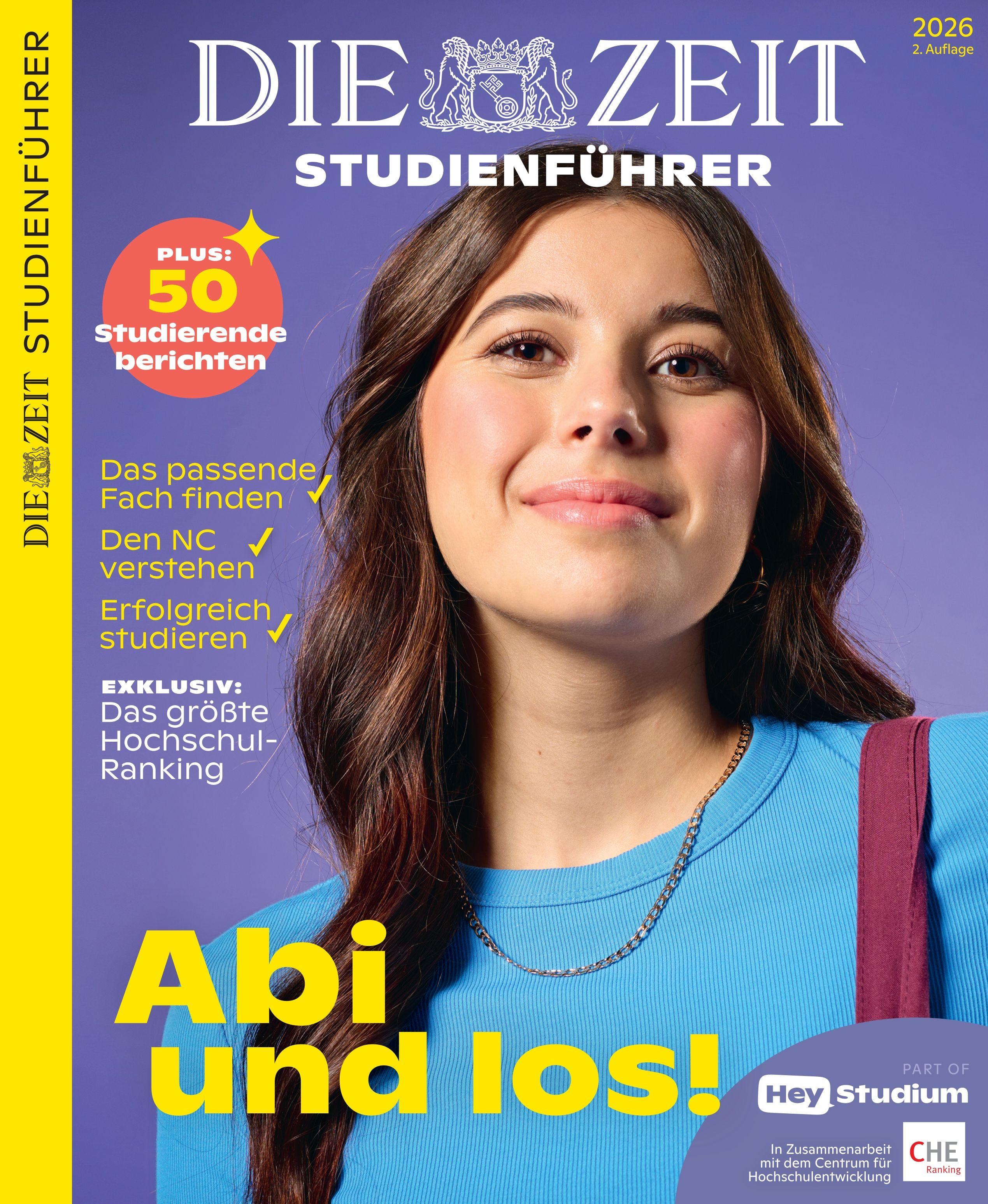 Vorderes Coverbild ZEIT Studienführer 2026