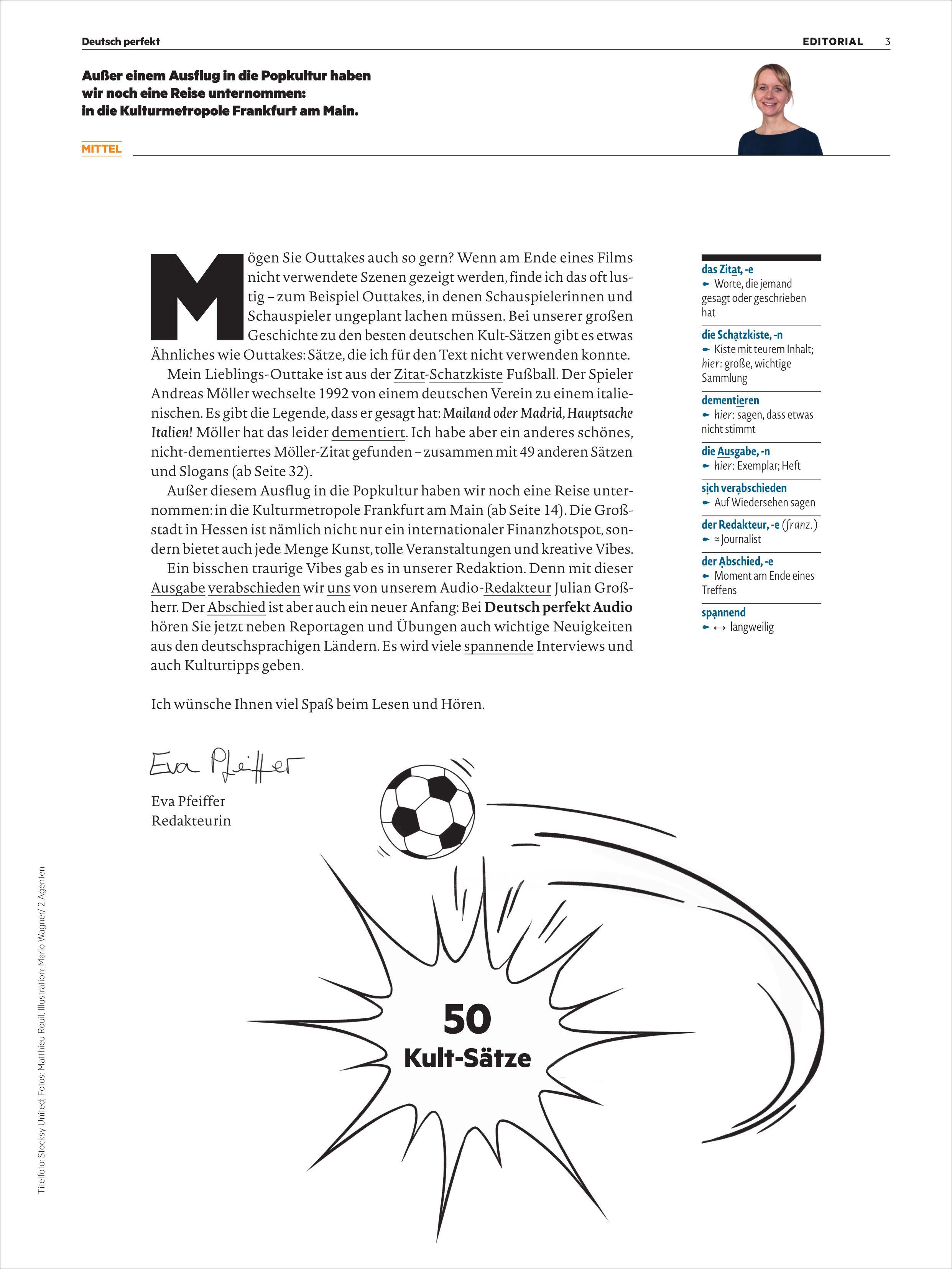 Beispielinhalt (Bild) Deutsch perfekt Magazin 5/26