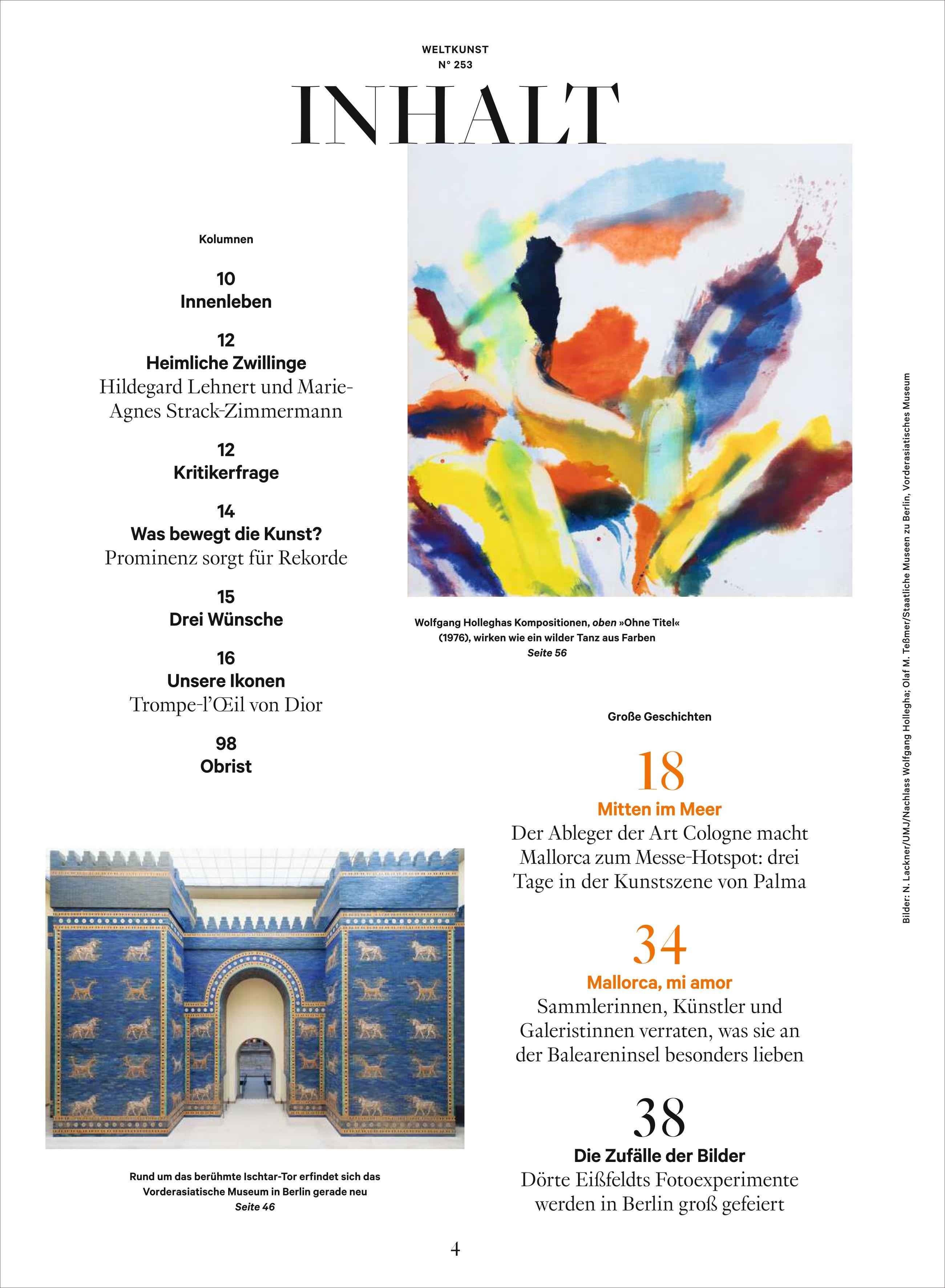 Beispielinhalt (Bild) ZEIT Weltkunst 253/26