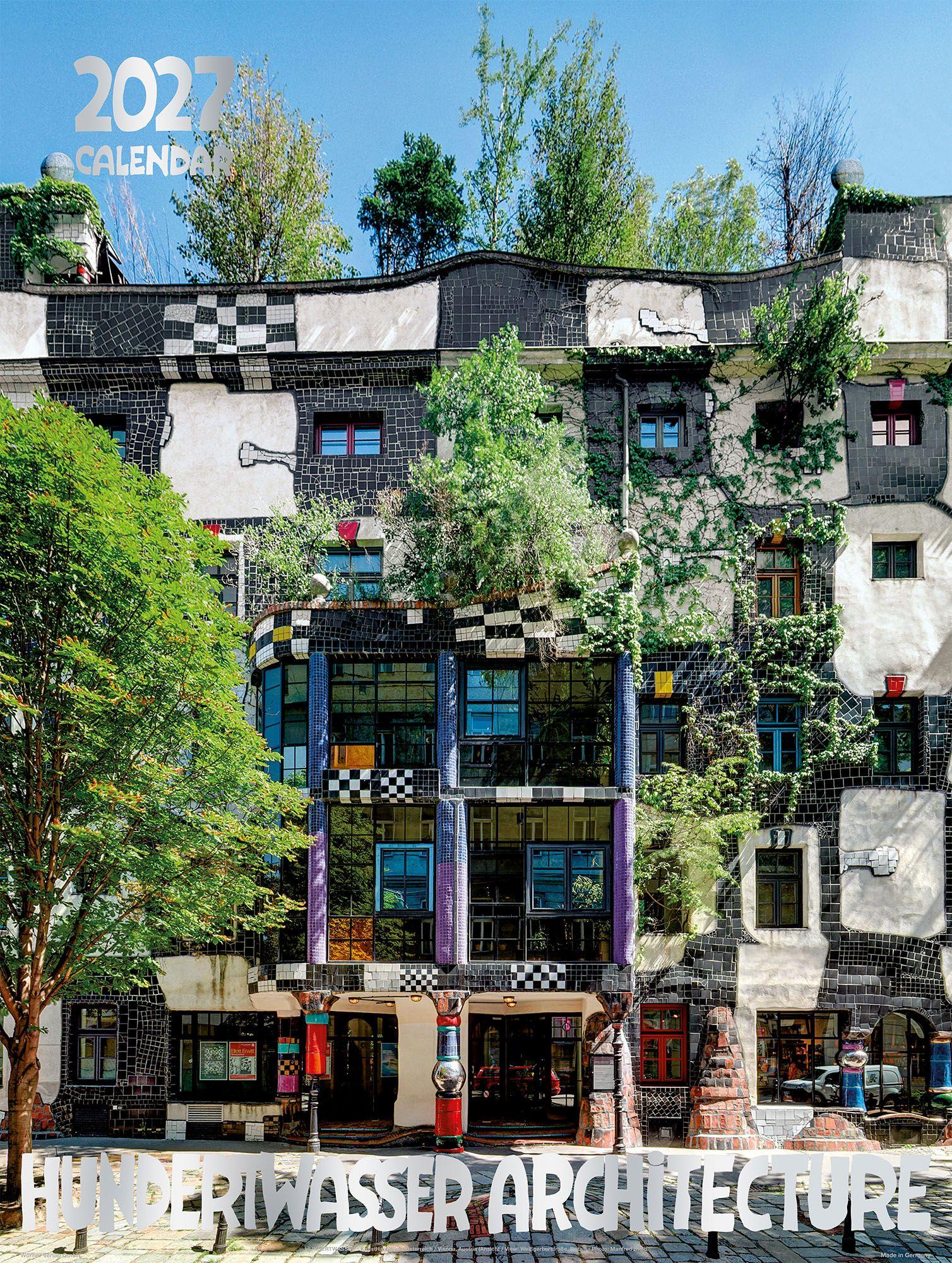 Vorderes Coverbild Großer Hundertwasser Architektur Kalender 2027