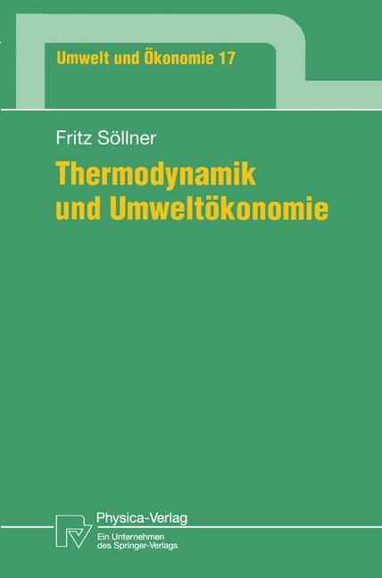 Vorderes Coverbild Thermodynamik und Umweltökonomie