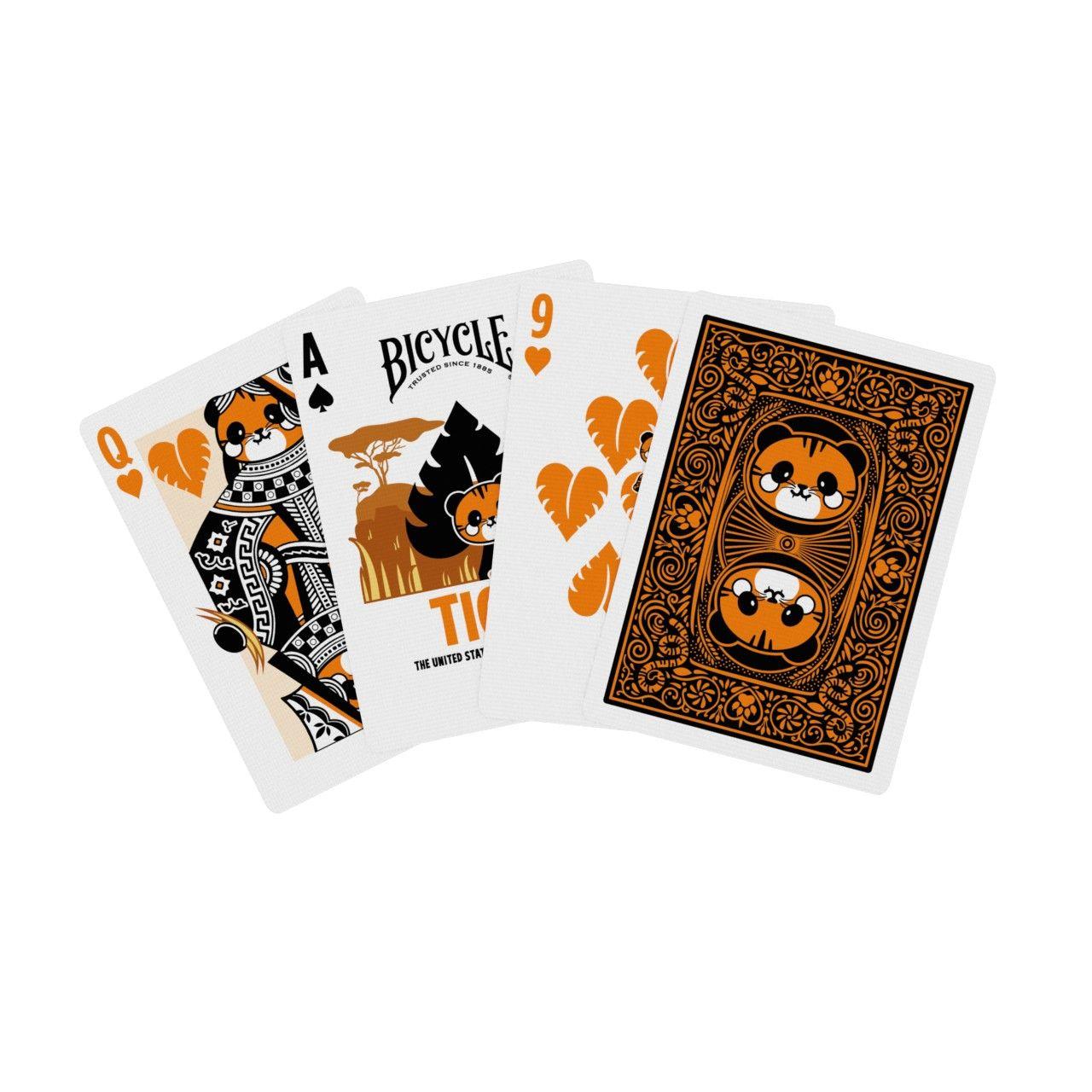 Beispielinhalt (Bild) Bicycle® Tiger (Designer Spielkarten, Poker, Skat...)