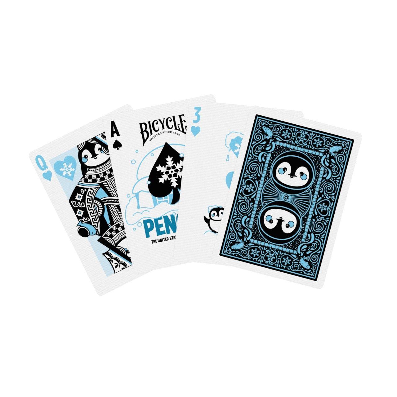 Beispielinhalt (Bild) Bicycle® Penguin (Designer Spielkarten, Poker, Skat...)