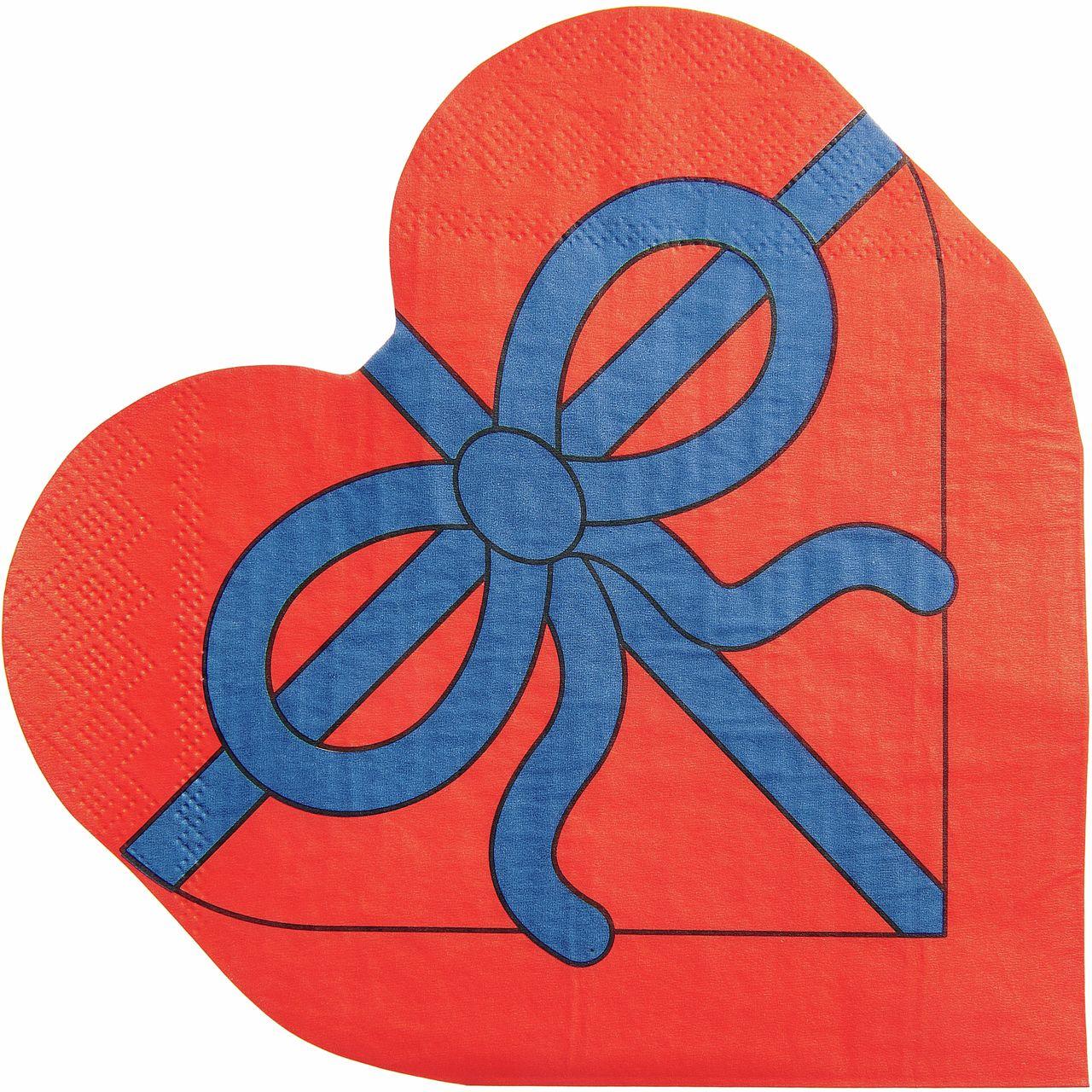 Vorderes Coverbild Serviette Herz Box, FSC MIX