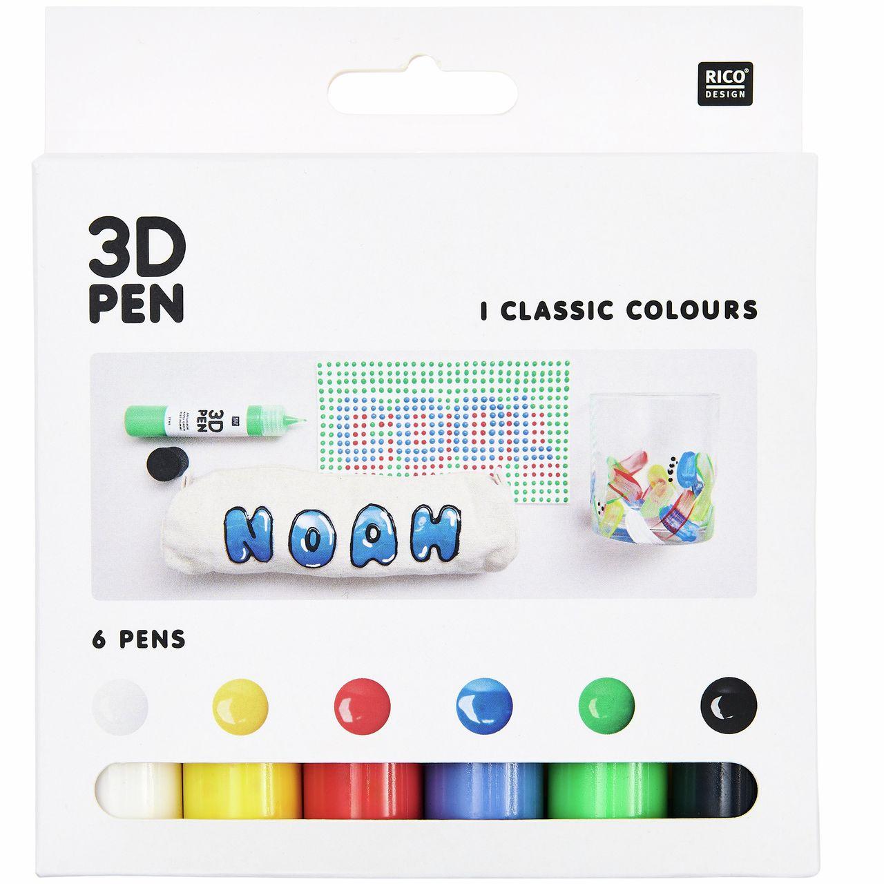 Vorderes Coverbild 3D Pen - Set Klassik, 6 x 27ml