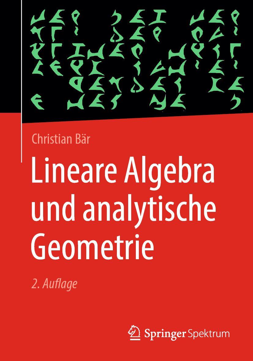 Vorderes Coverbild Lineare Algebra und analytische Geometrie