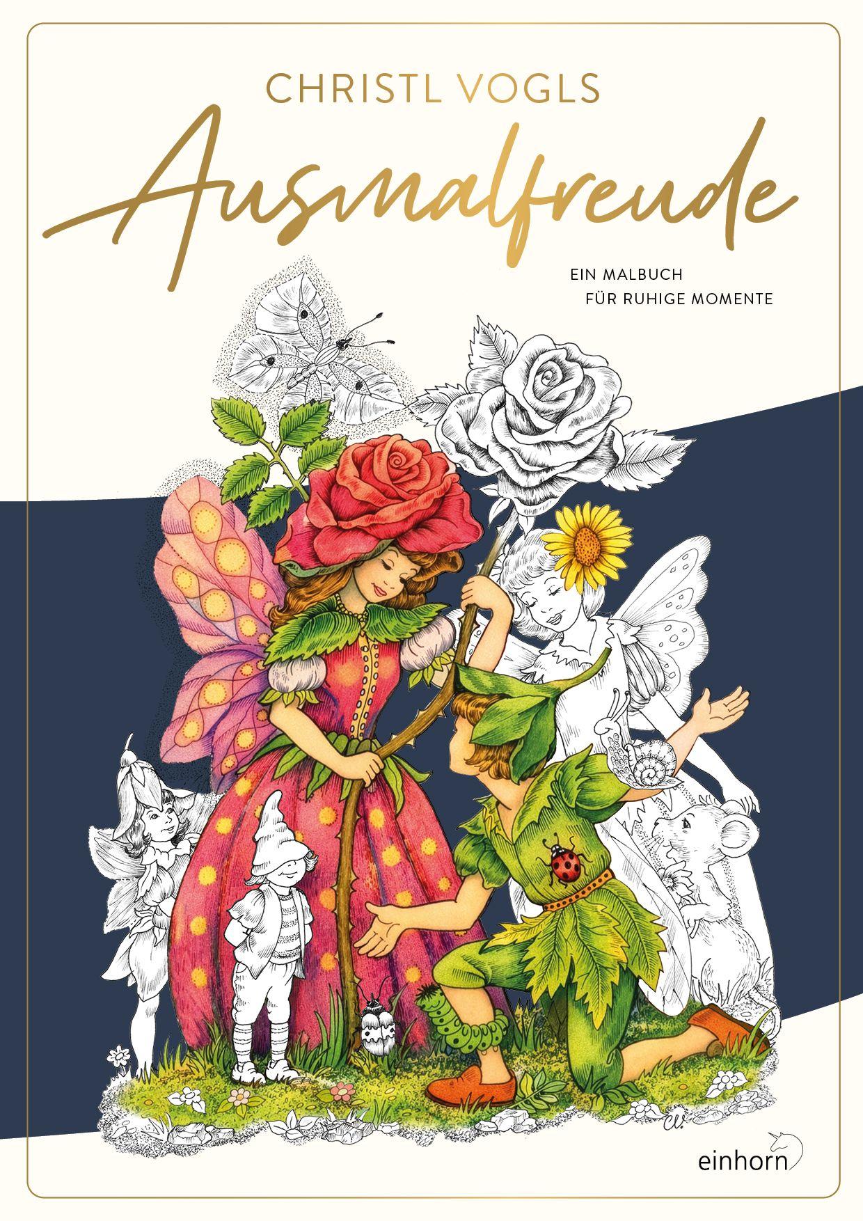 Vorderes Coverbild Christl Vogls Ausmalfreude