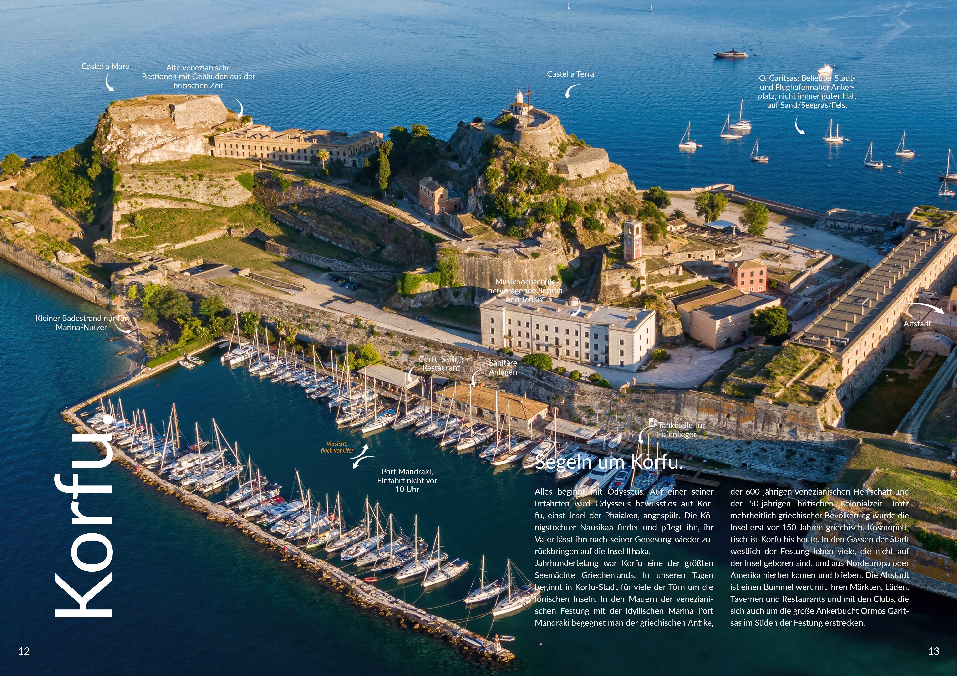 Beispielinhalt (Bild) Buchtenfinder Ionische Inseln - Ausgabe 2026