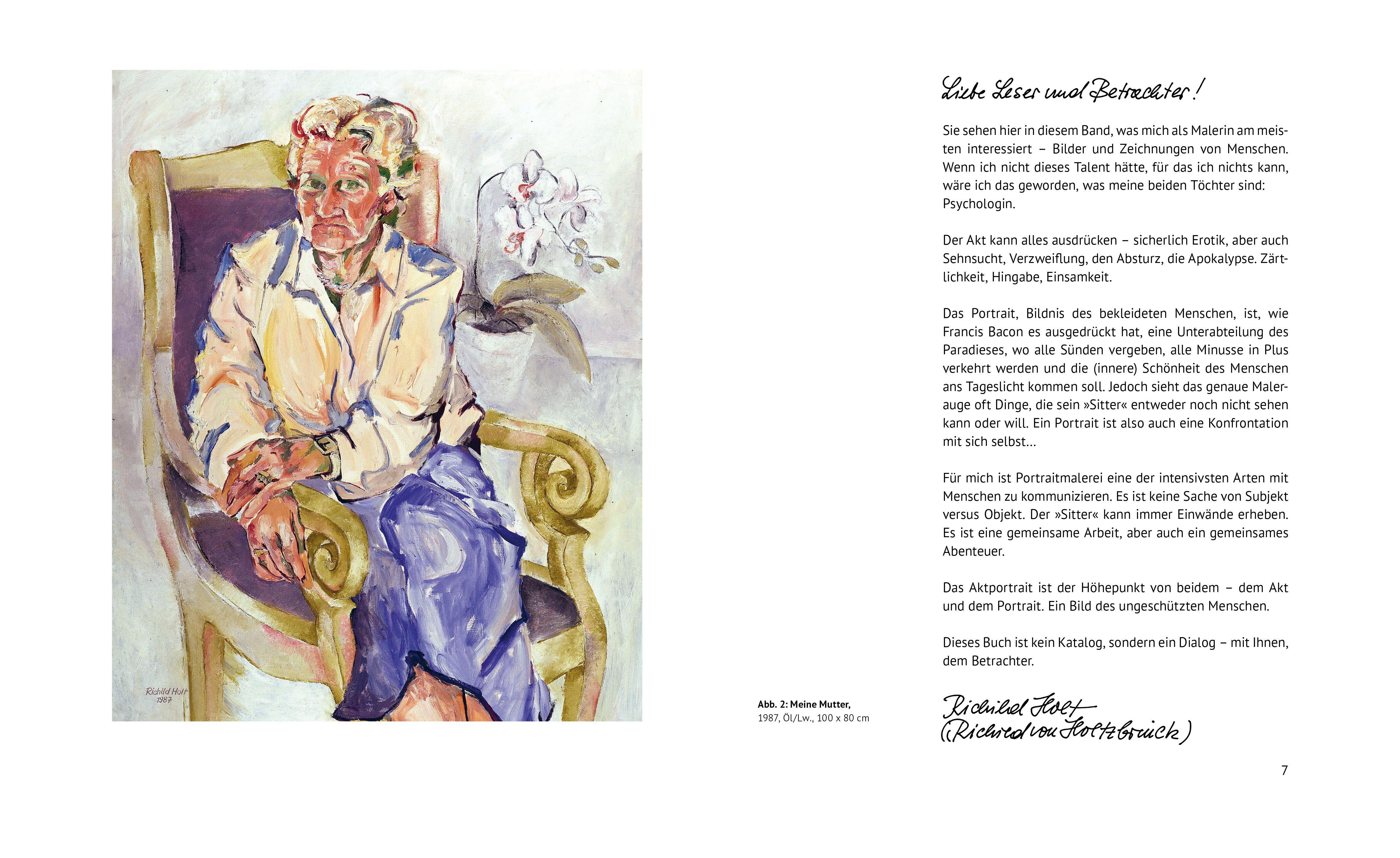 Beispielinhalt (Bild) Richild Holt: Akt - Aktportrait - Portrait