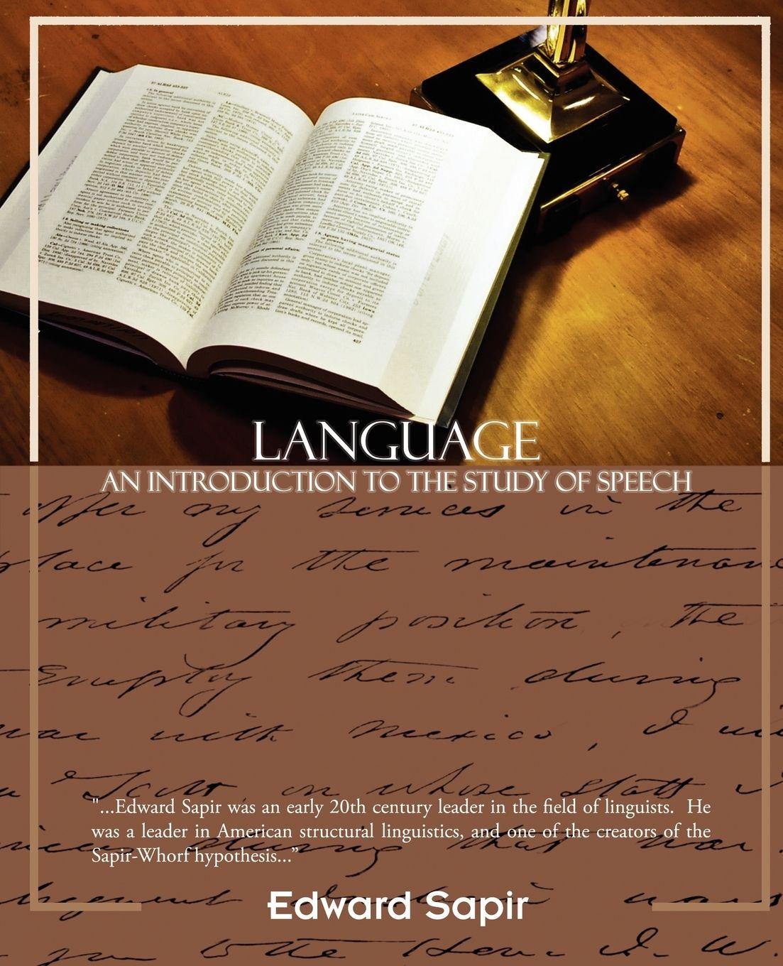 Vorderes Coverbild Language an Introduction to the Study of Speech