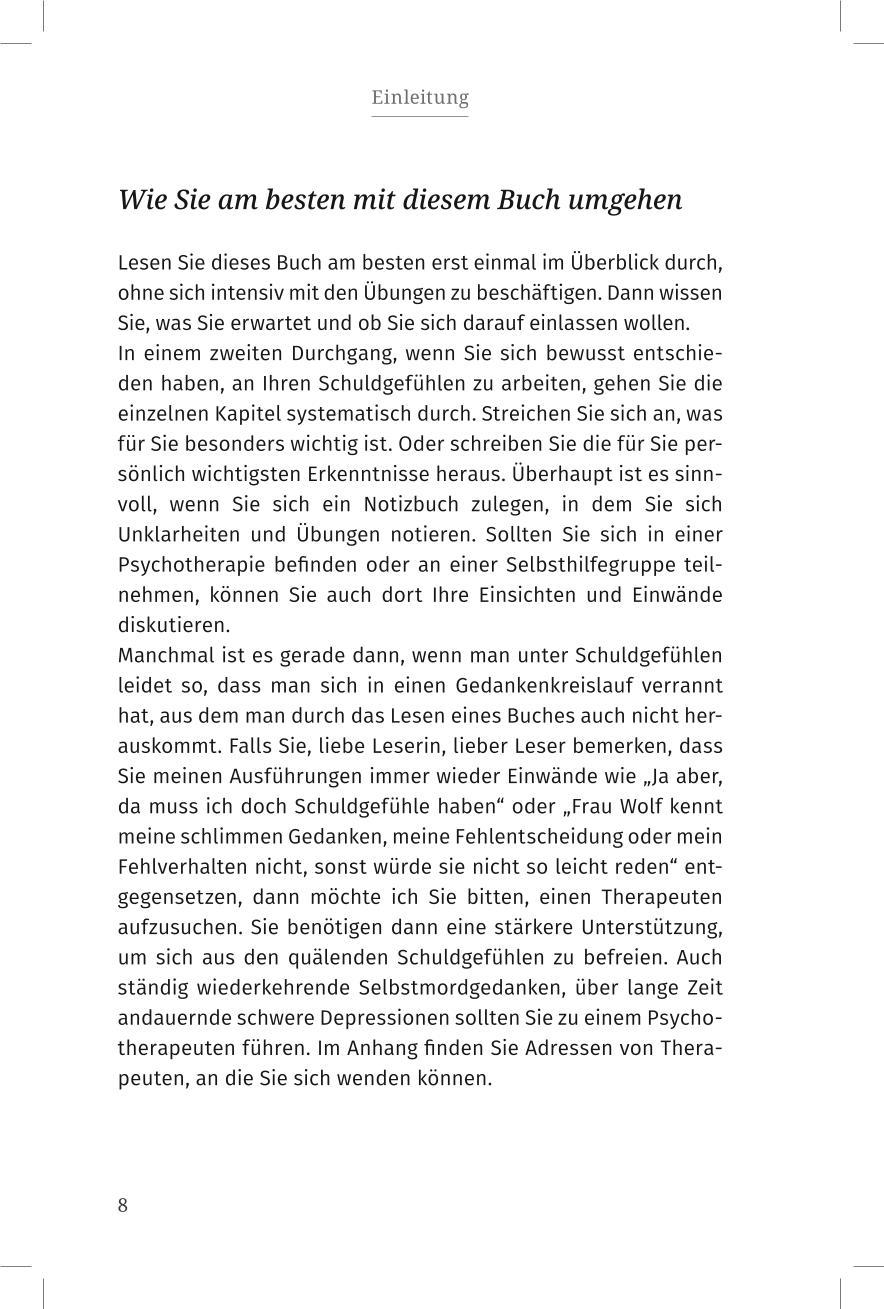 Beispielinhalt (Bild) Wenn Schuldgefühle zur Qual werden
