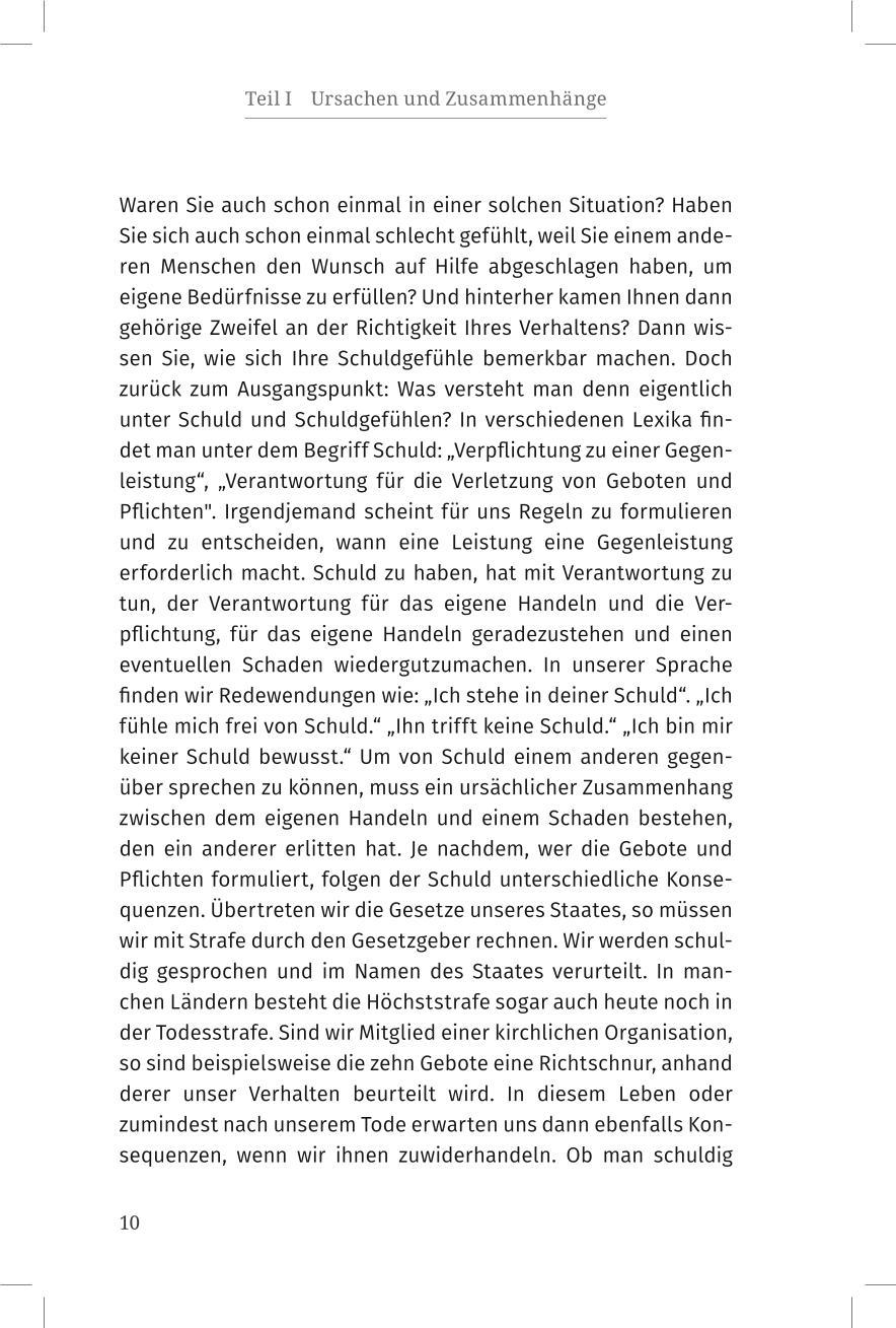 Beispielinhalt (Bild) Wenn Schuldgefühle zur Qual werden