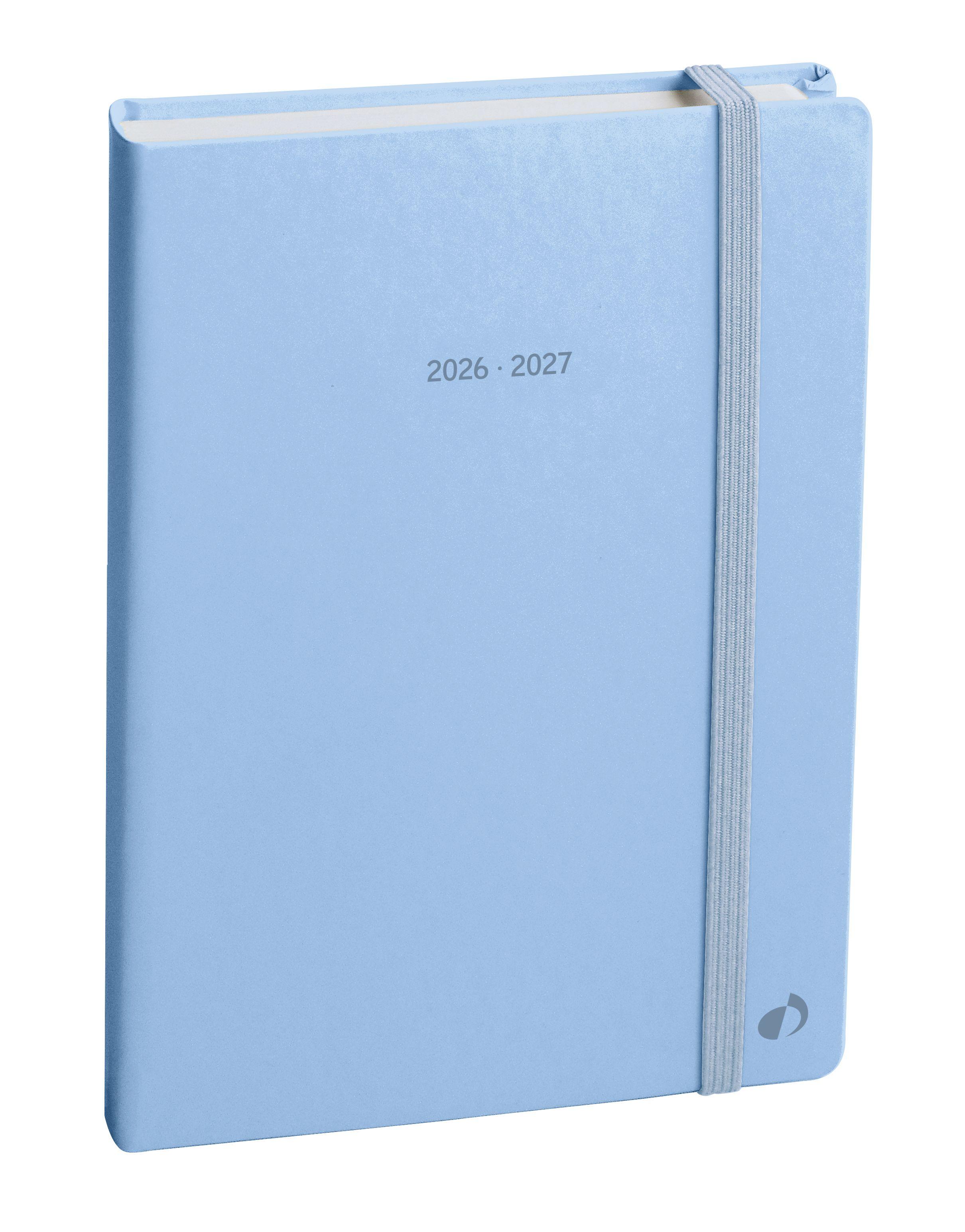 Vorderes Coverbild Schülerkalender FORUM Pastell blau 2026 / 2027