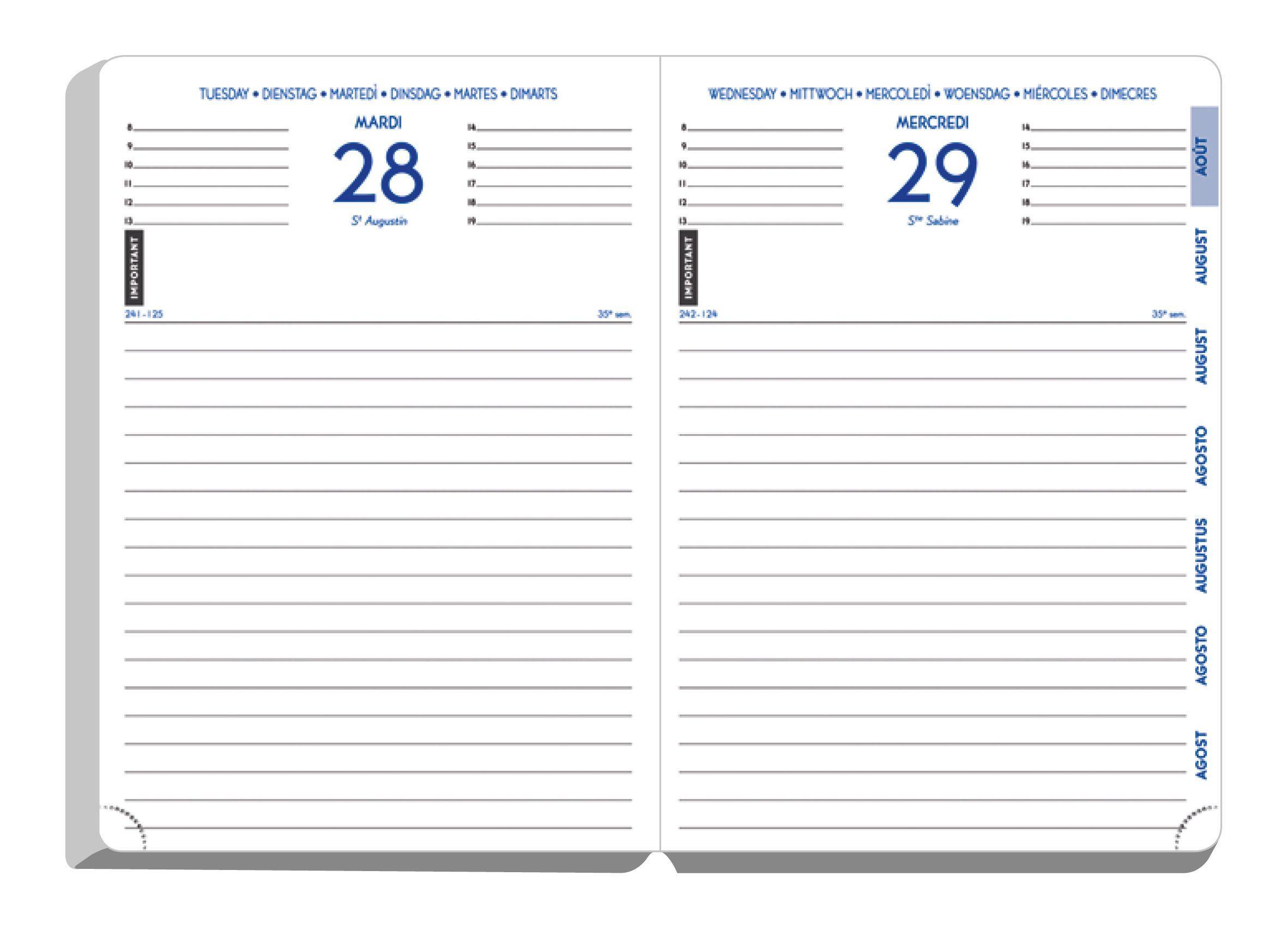 Beispielinhalt (Bild) Schülerkalender, Forum Metric sort 2026 / 2027