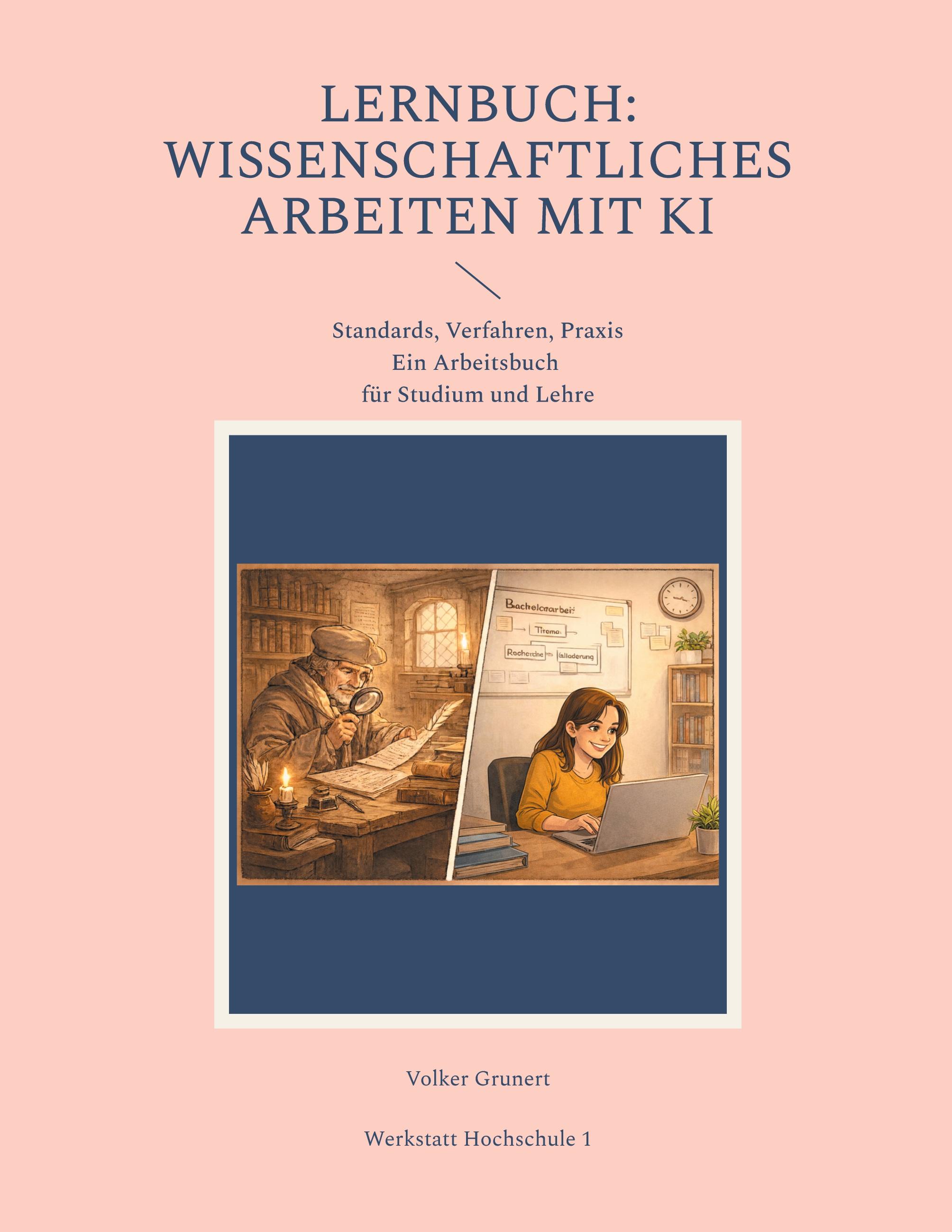 Vorderes Coverbild Lernbuch: Wissenschaftliches Arbeiten mit KI