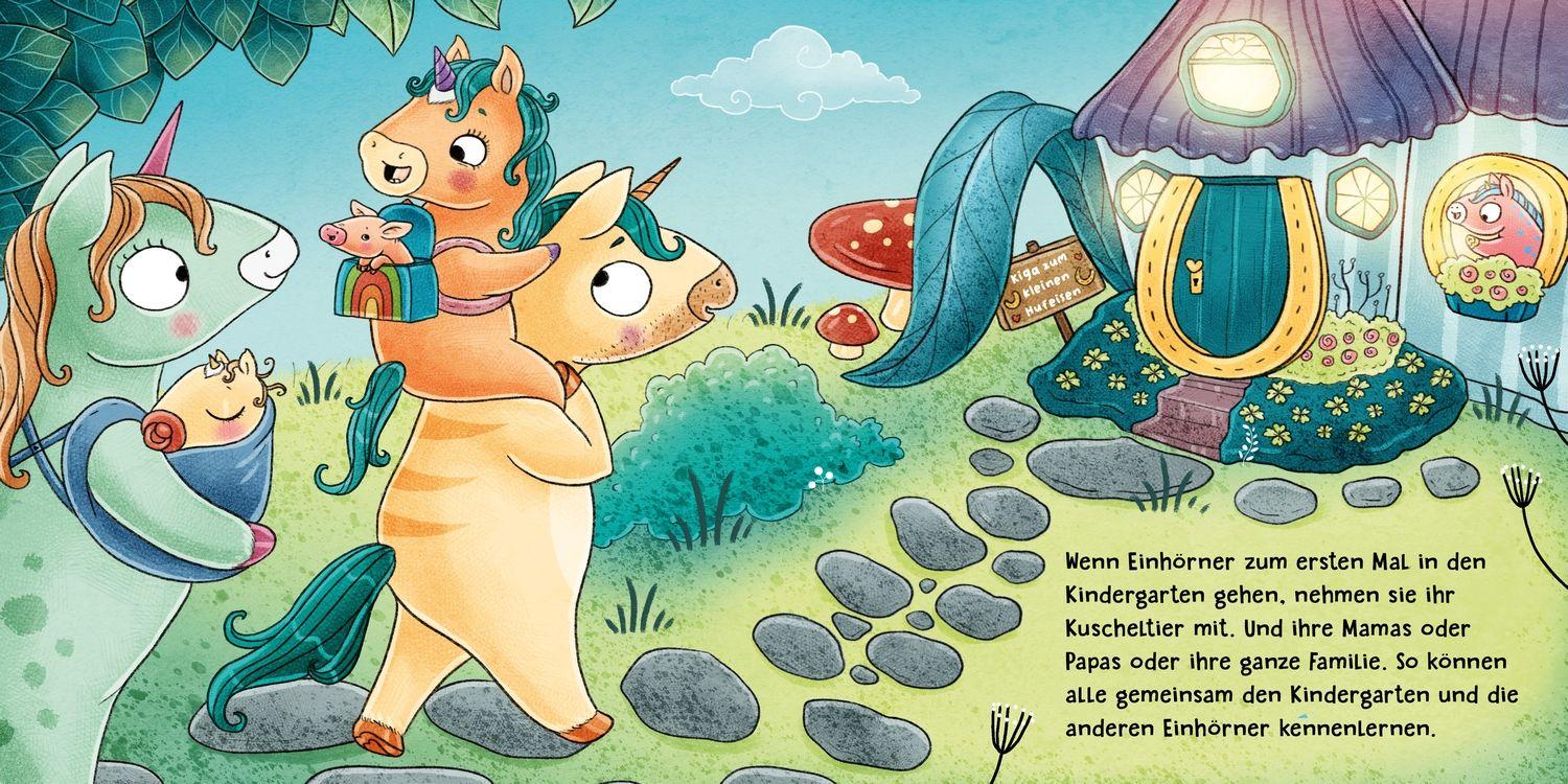 Beispielinhalt (Bild) Weißt du, wie Einhörner in den Kindergarten gehen?