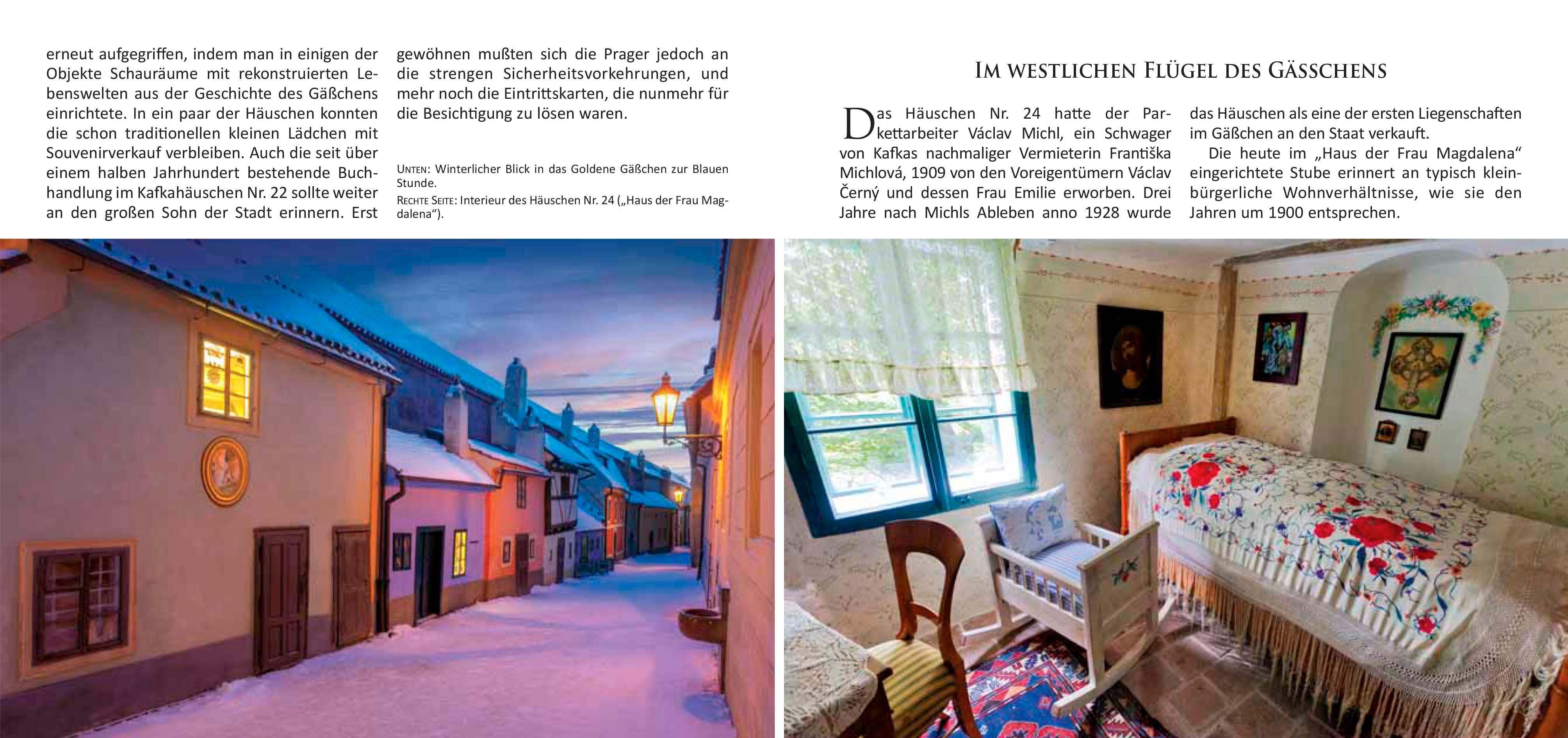 Beispielinhalt (Bild) Das Goldene Gäßchen zu Prag