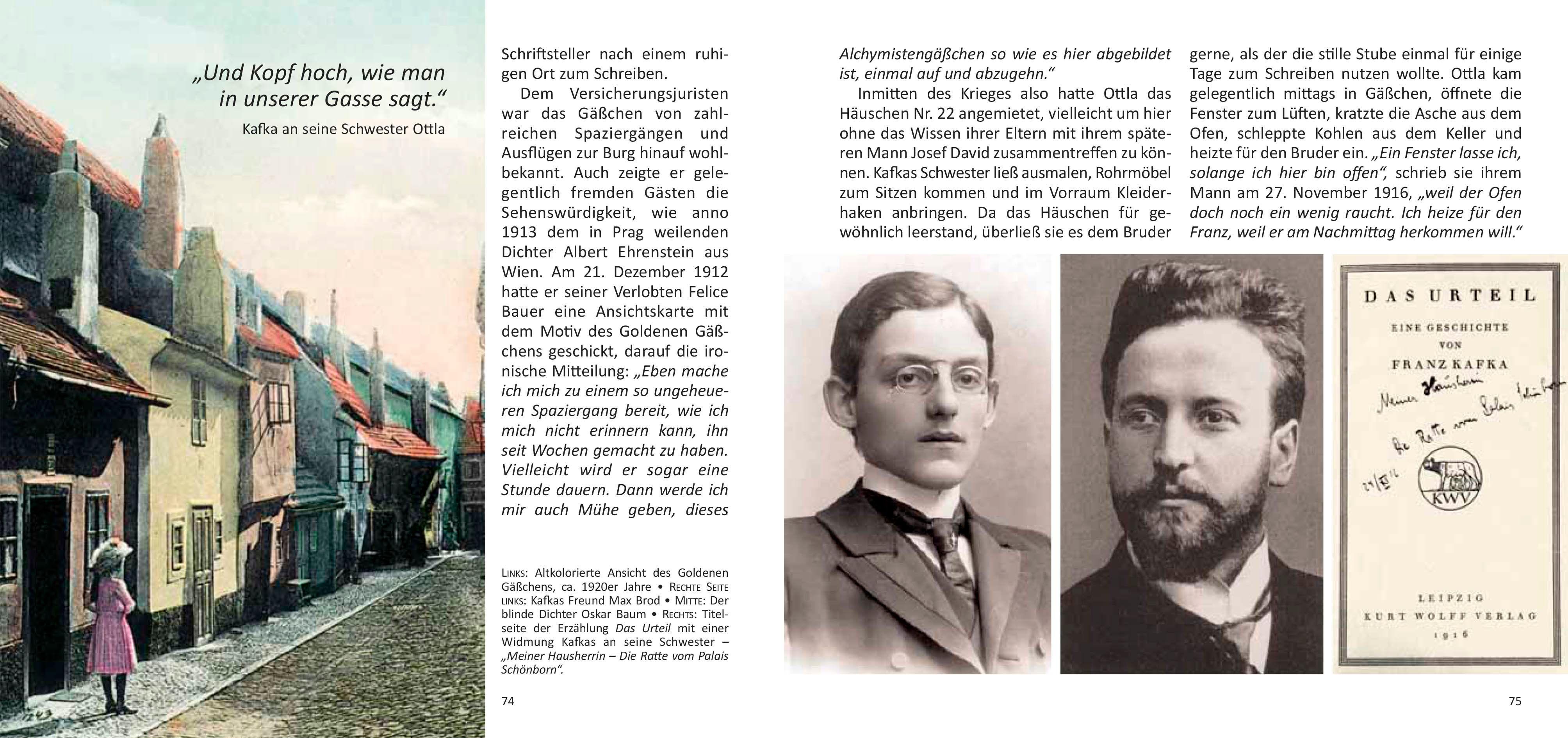 Beispielinhalt (Bild) Das Goldene Gäßchen zu Prag