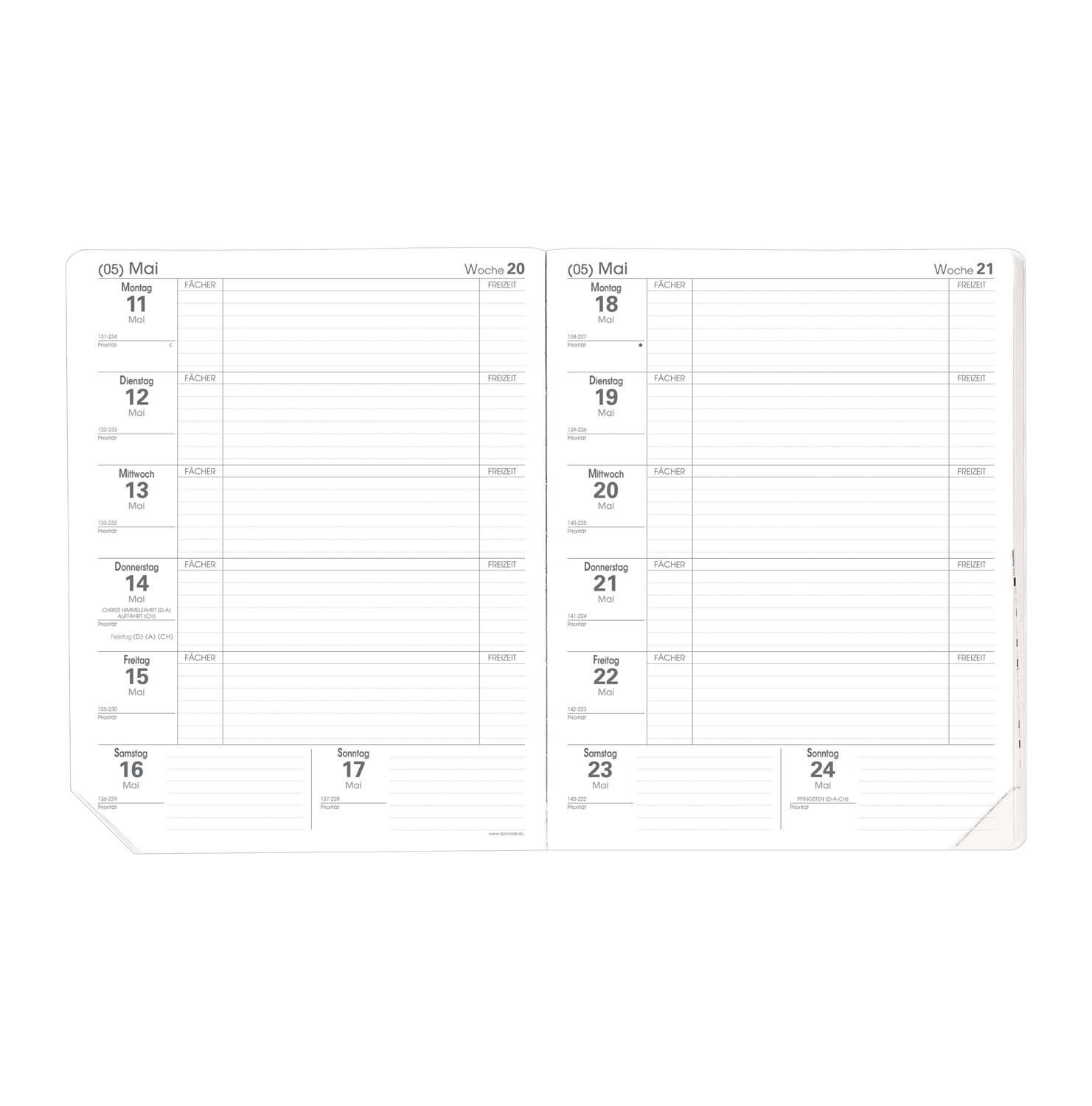 Beispielinhalt (Bild) Magister Einlage bedr. Karton 2026 / 2027