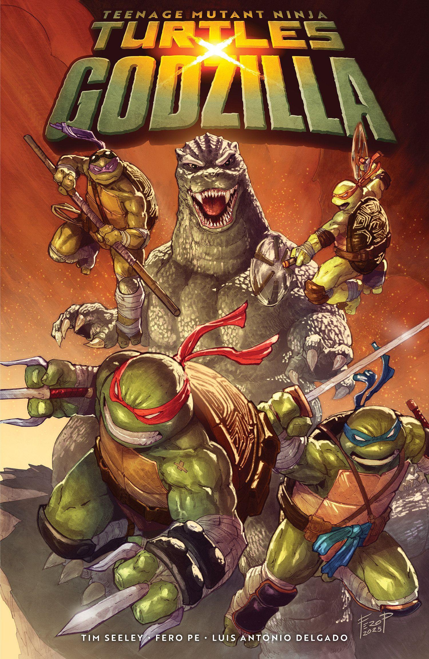 Vorderes Coverbild Teenage Mutant Ninja Turtles X Godzilla
