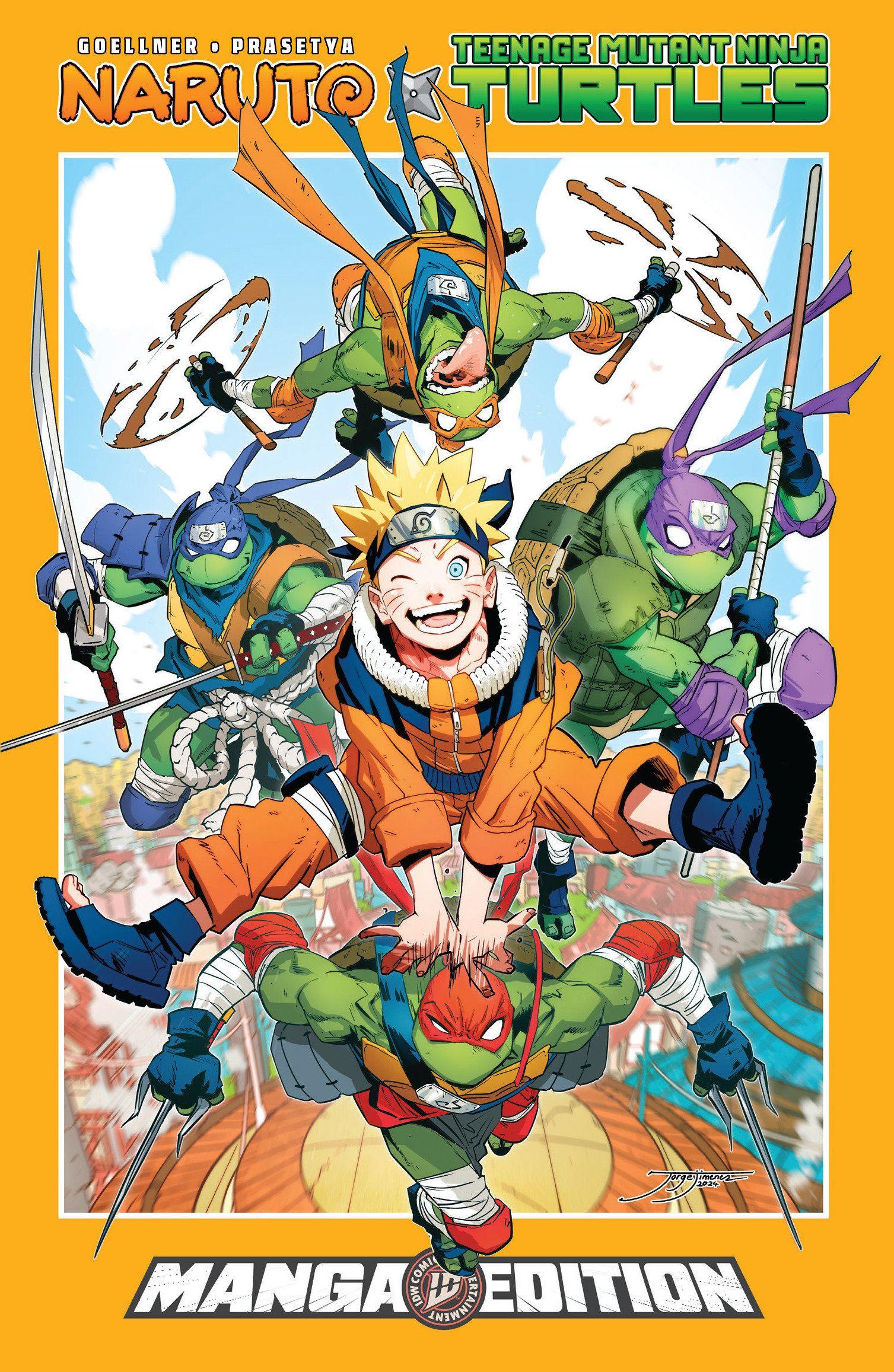 Vorderes Coverbild Naruto X Teenage Mutant Ninja Turtles--Manga Style Edition