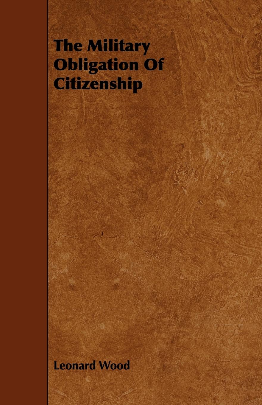 Vorderes Coverbild The Military Obligation Of Citizenship