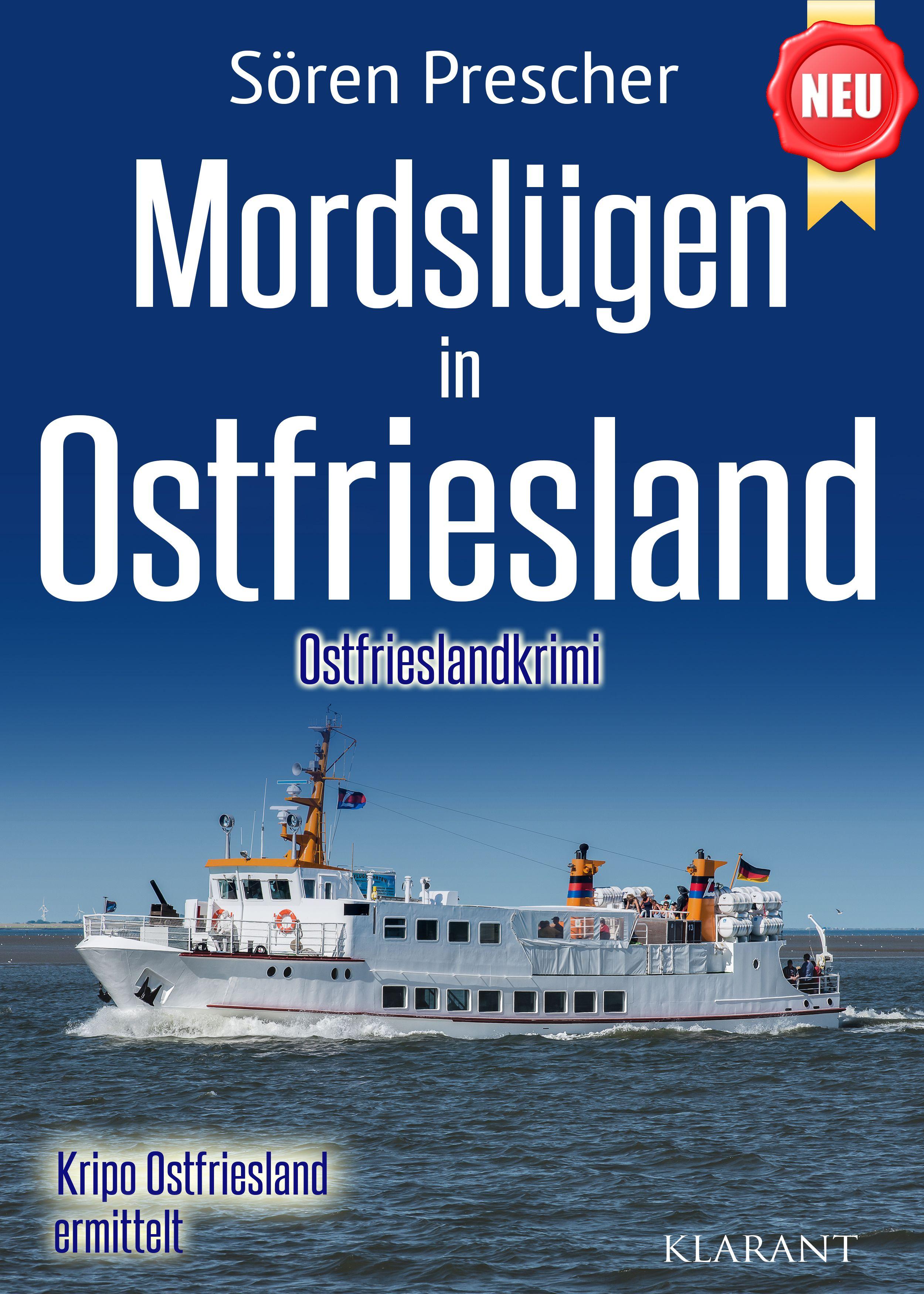 Vorderes Coverbild Mordslügen in Ostfriesland. Ostfrieslandkrimi - Küstenkrimi - Nordseekrimi