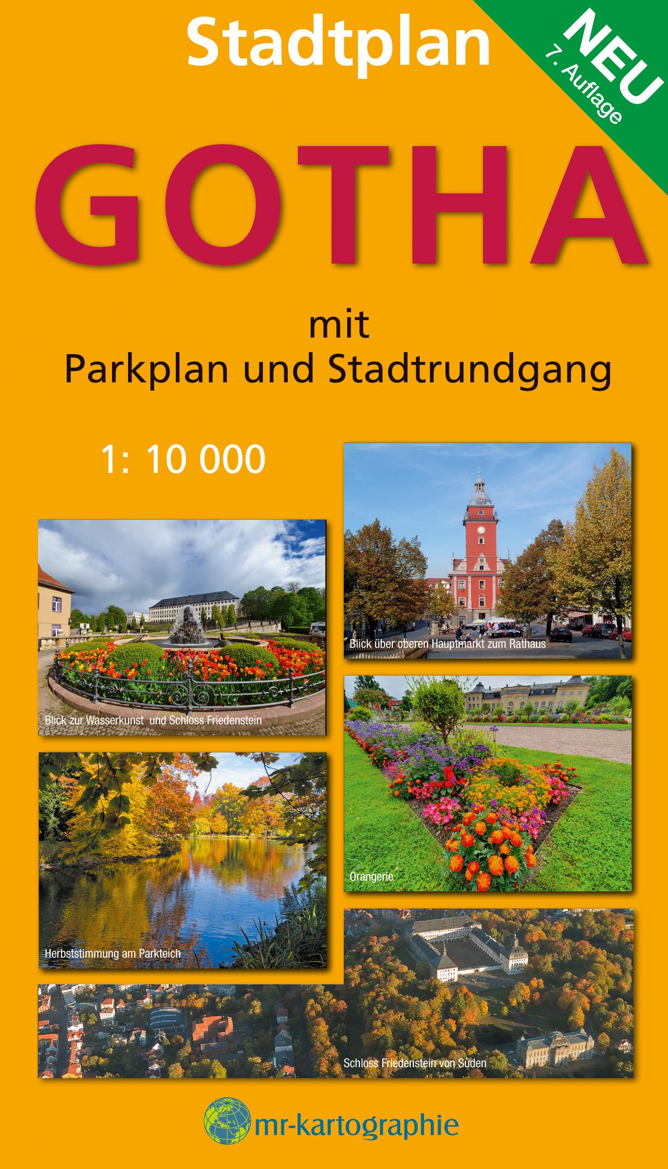 Vorderes Coverbild Stadtplan Gotha (mr-kartographie)