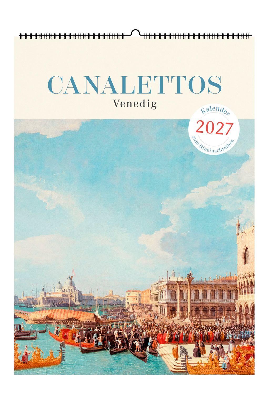 Vorderes Coverbild Canalettos Venedig. Wandkalender 2027
