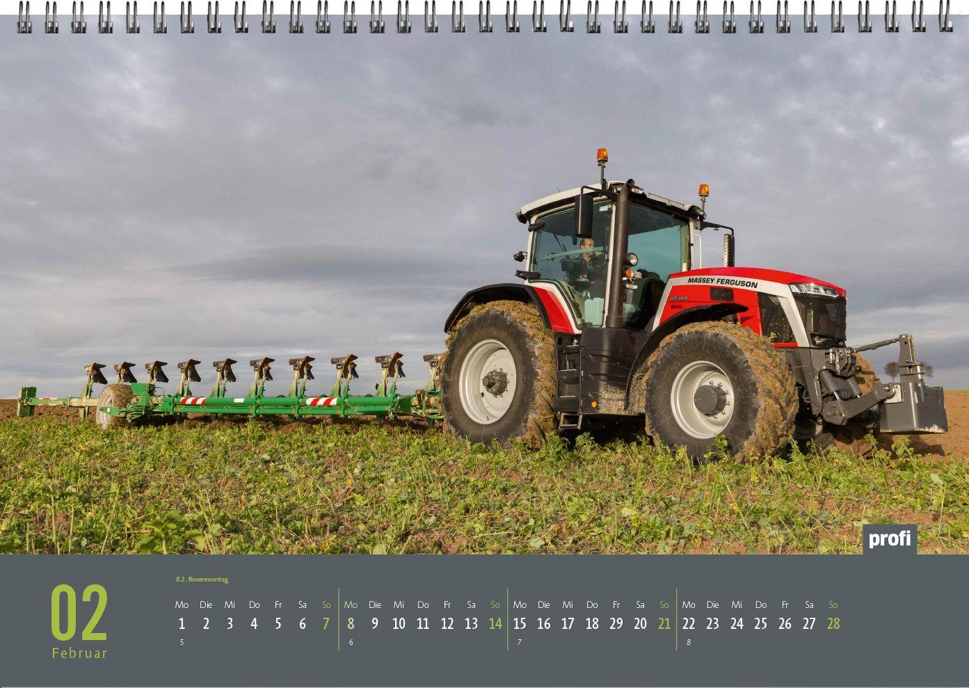 Beispielinhalt (Bild) profi Landtechnikkalender 2027
