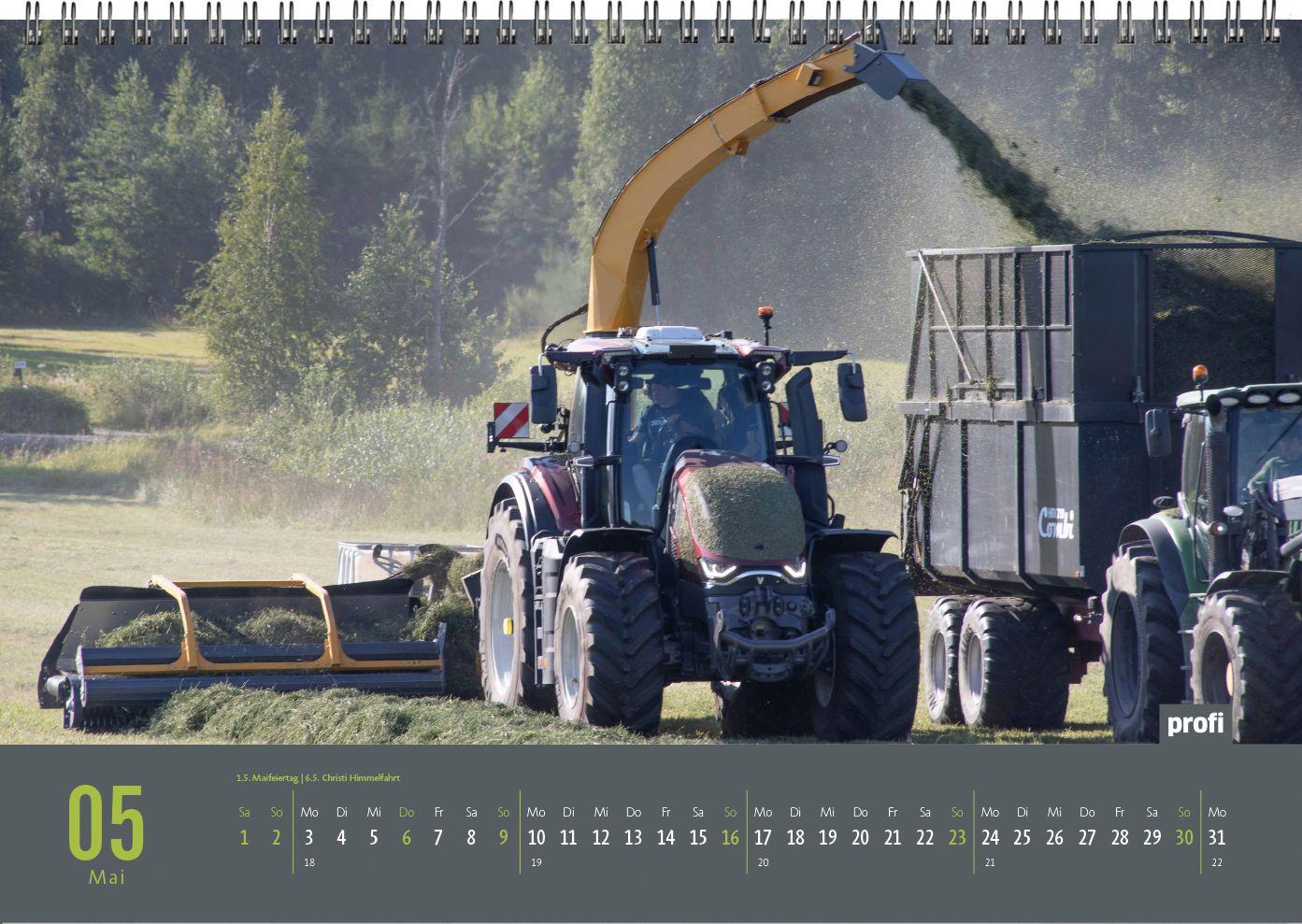 Beispielinhalt (Bild) profi Landtechnikkalender 2027
