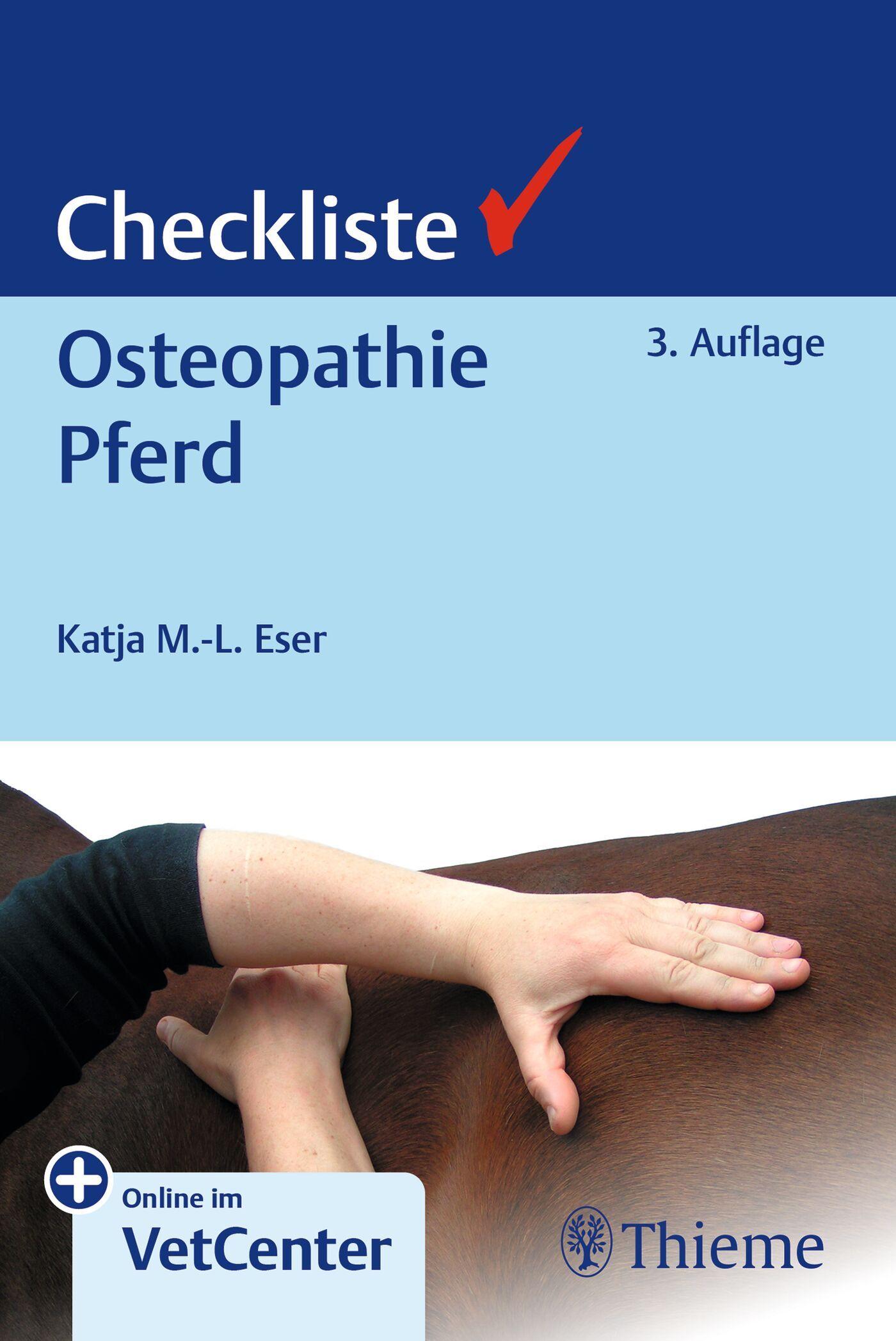 Vorderes Coverbild Checkliste Osteopathie Pferd