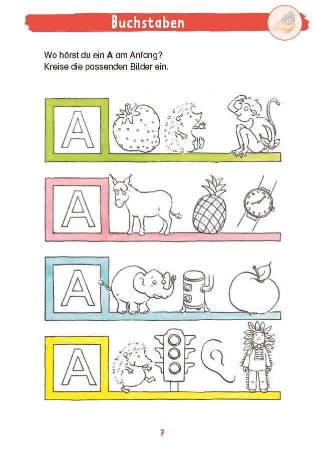 Beispielinhalt (Bild) Mein großes Schulstartbuch mit Rabe Linus