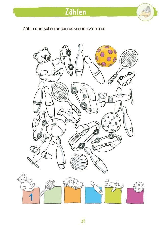 Beispielinhalt (Bild) Mein großes Schulstartbuch mit Rabe Linus