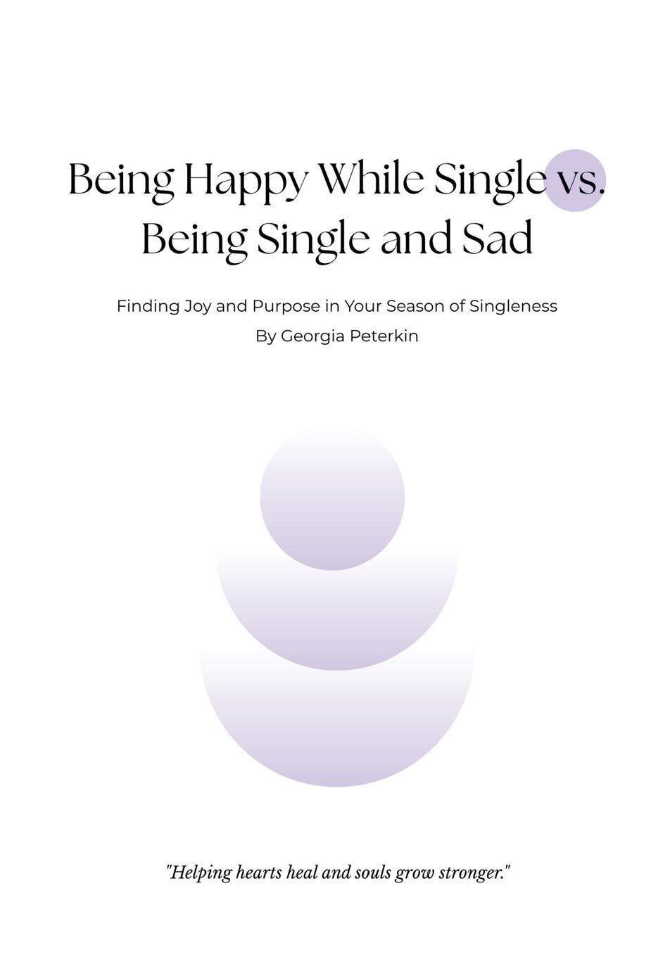 Vorderes Coverbild Being Happy While Single vs Being Single and Sad