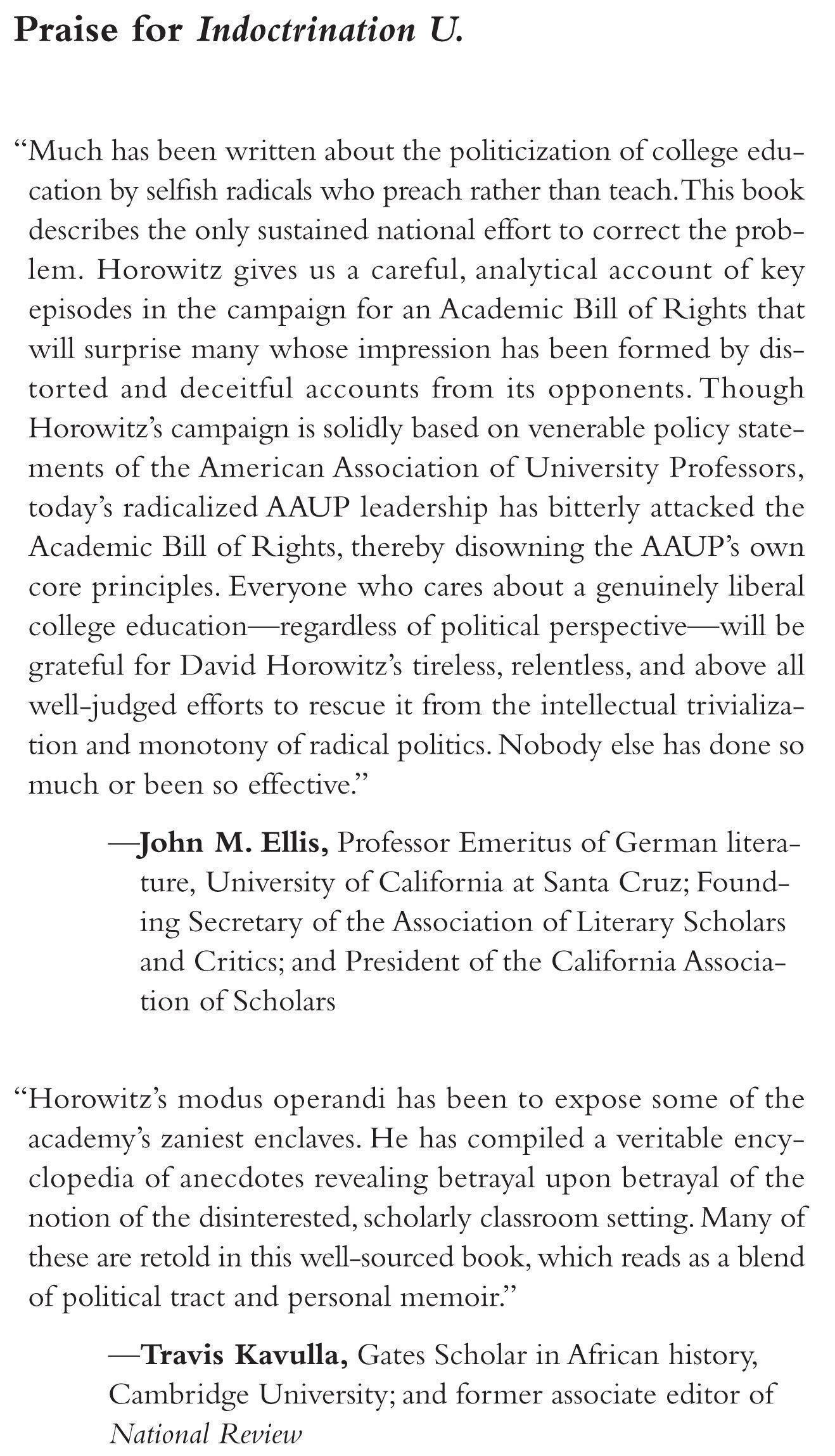 Vorderes Coverbild Indoctrination U