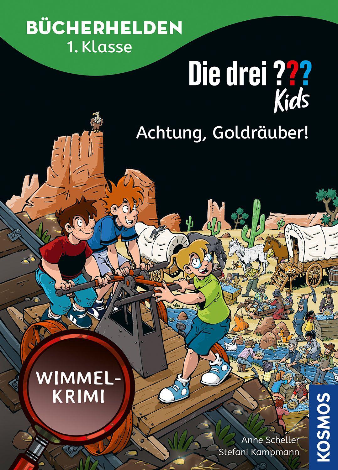 Vorderes Coverbild Die drei ??? Kids, Bücherhelden 1. Klasse, Achtung, Goldräuber!