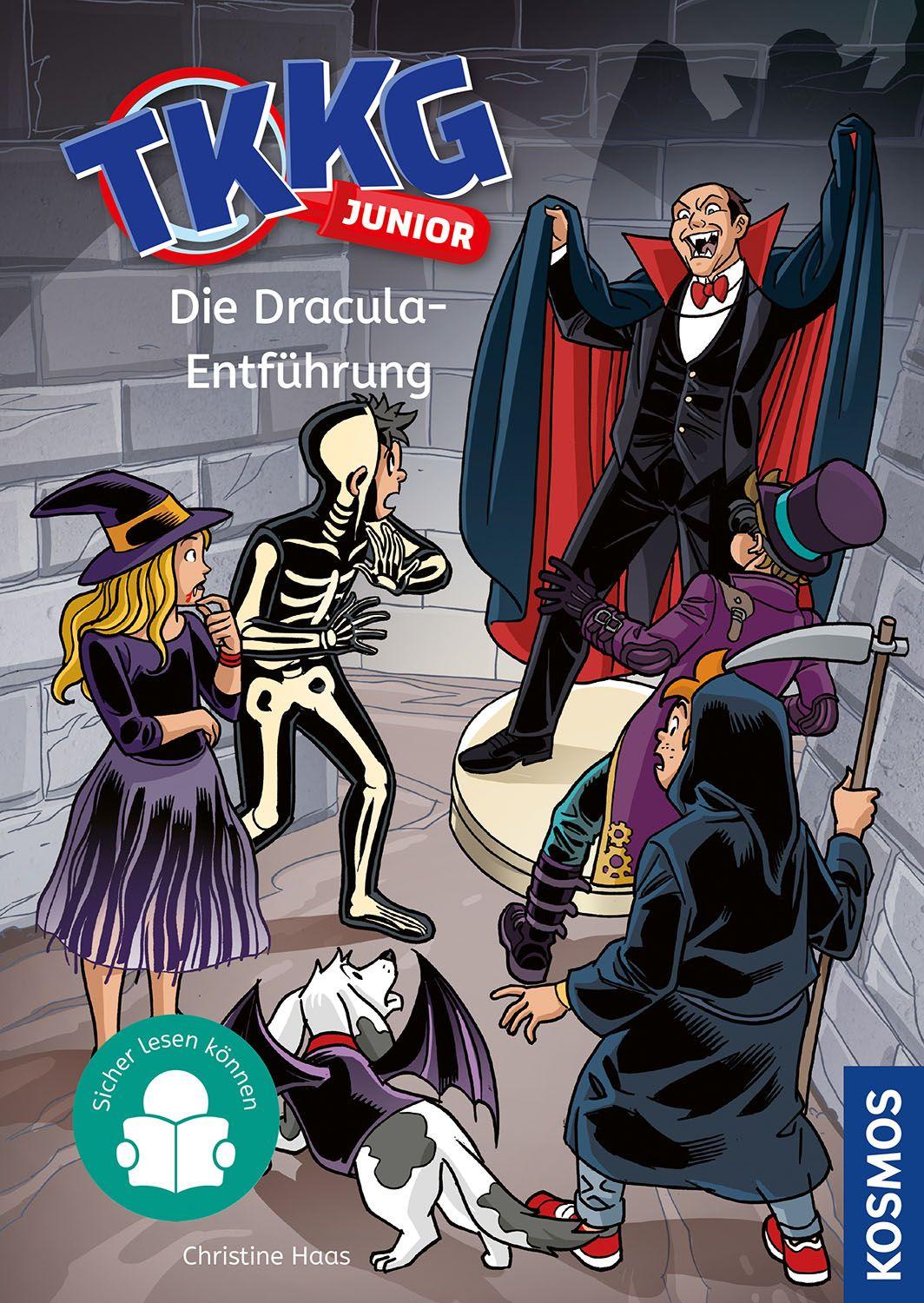 Vorderes Coverbild TKKG Junior, 7, Die Dracula-Entführung